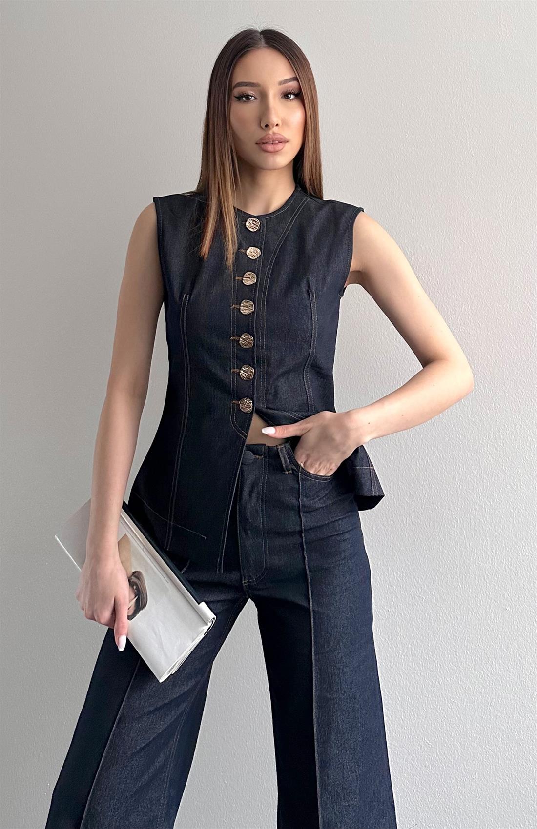 Pensli Yelek LACİVERT