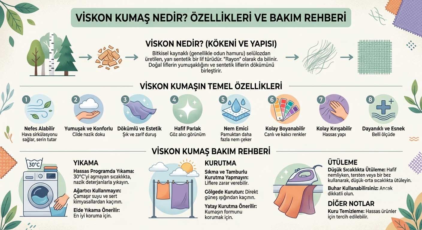 viskon kumaş özellikleri