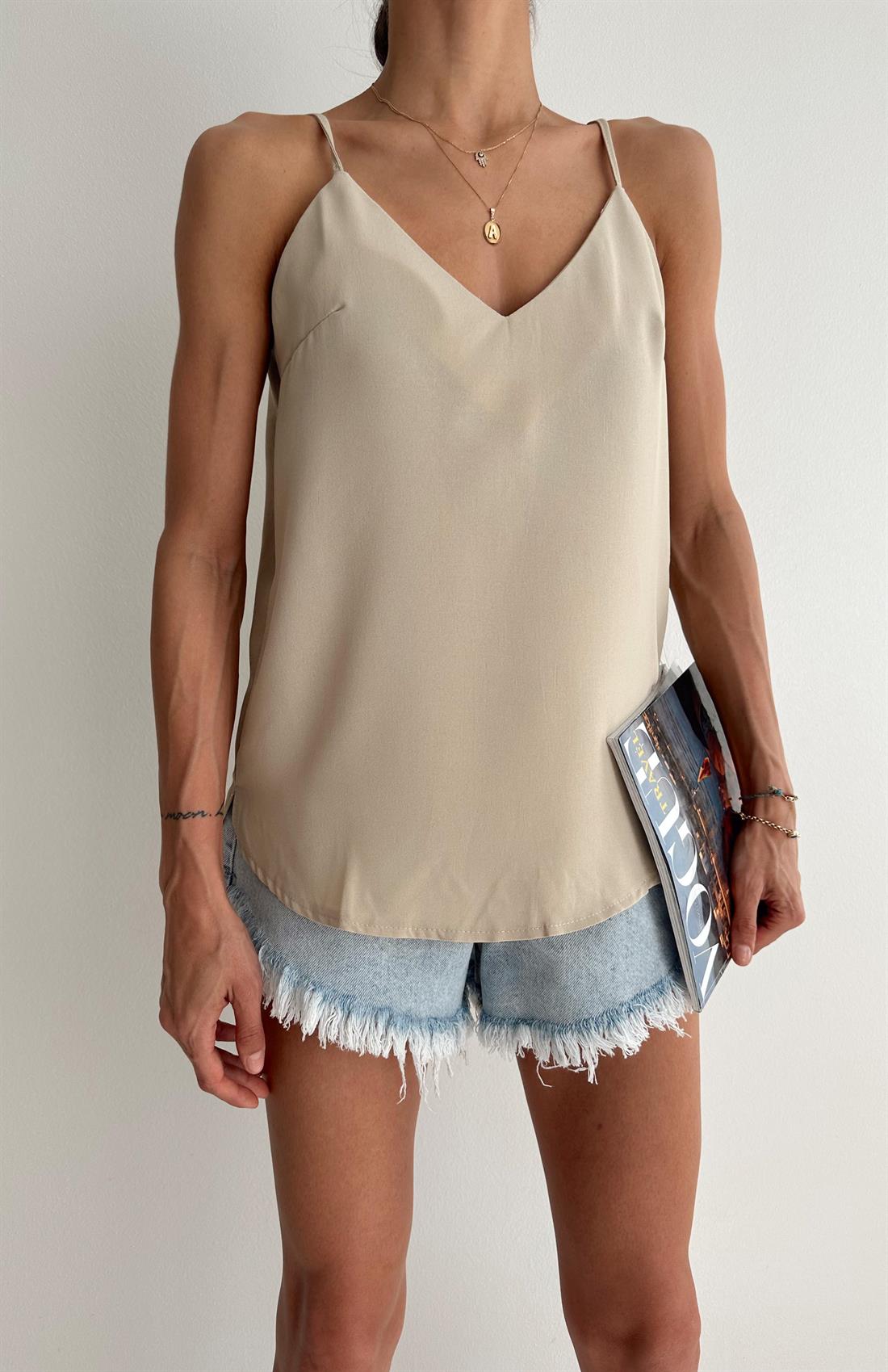 Askılı  V Yaka Atlet TAŞ