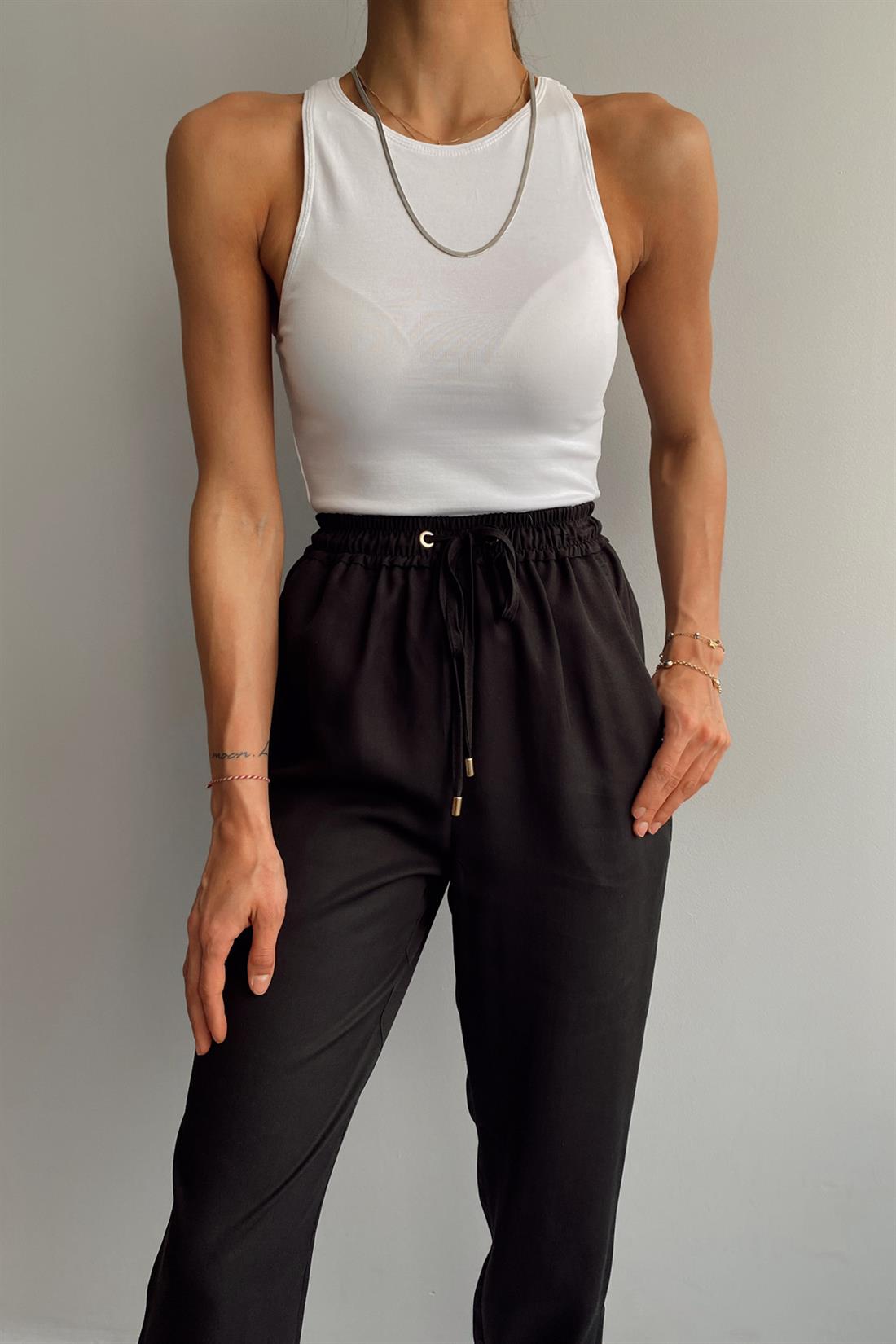 Halter Yaka Atlet BEYAZ