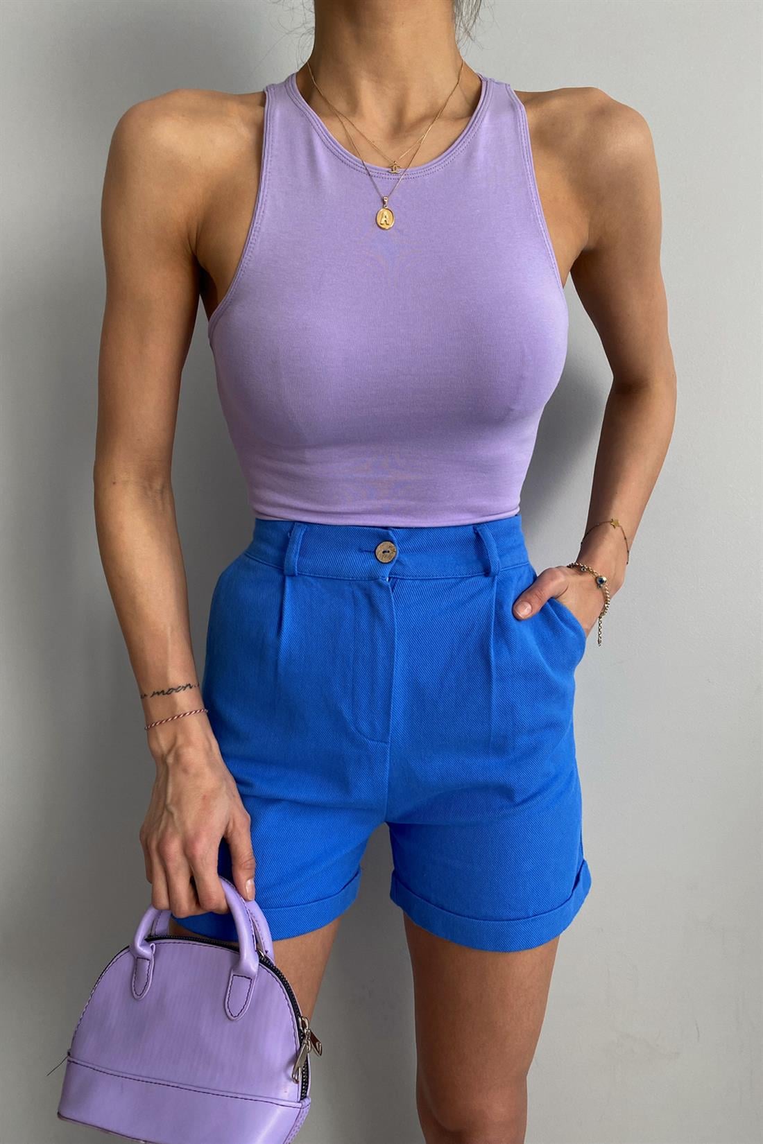 Halter Yaka Atlet LİLA