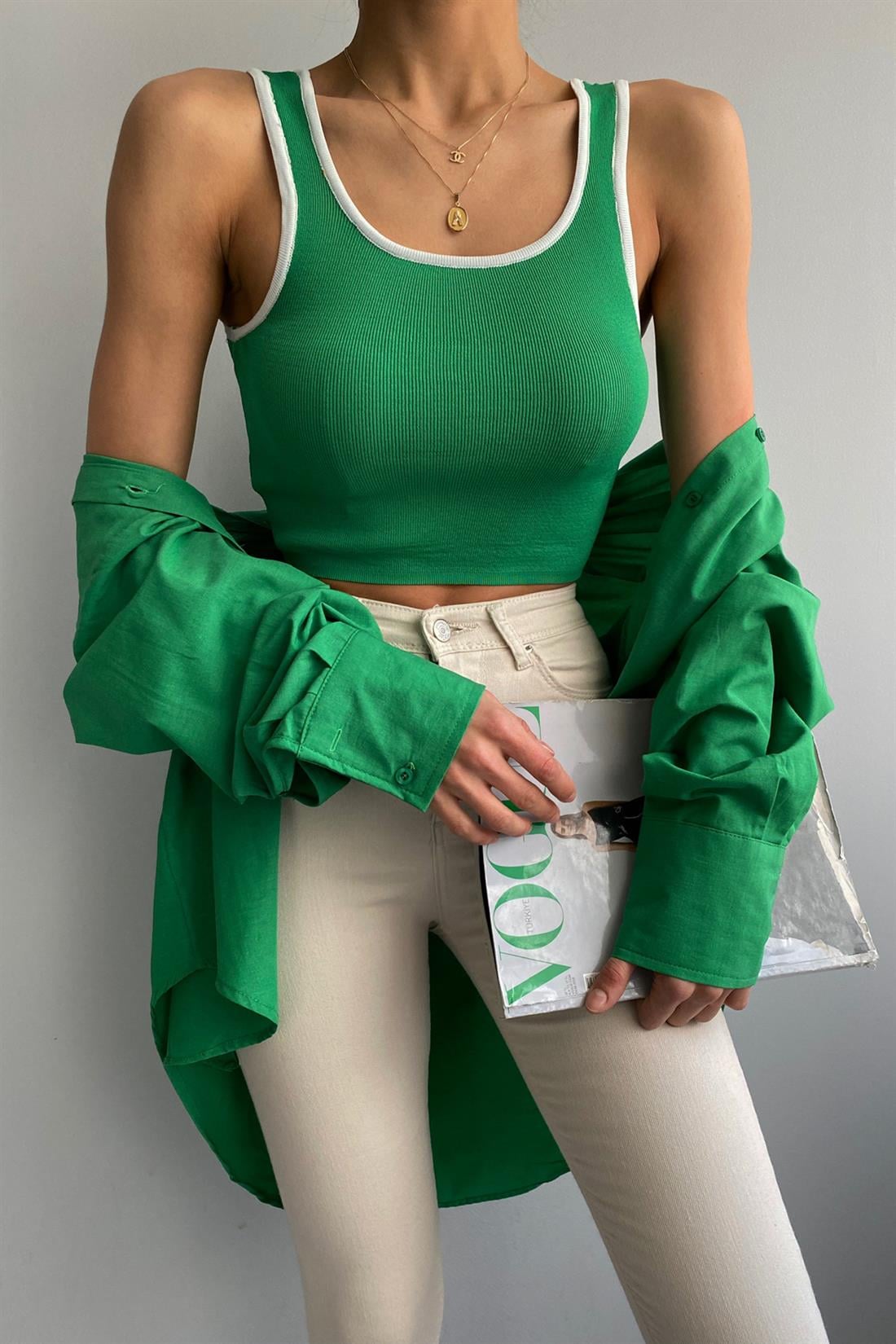 Halter Yaka Atlet YEŞİL