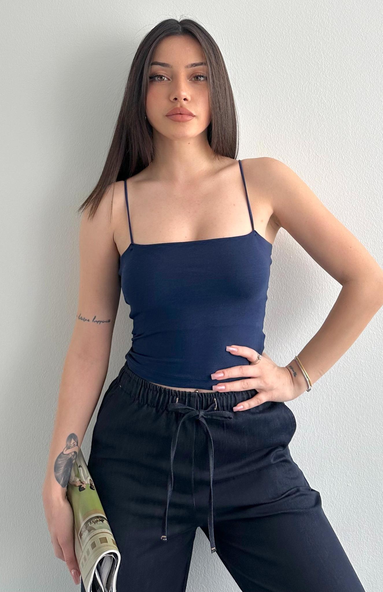 İp Askılı Atlet LACİVERT