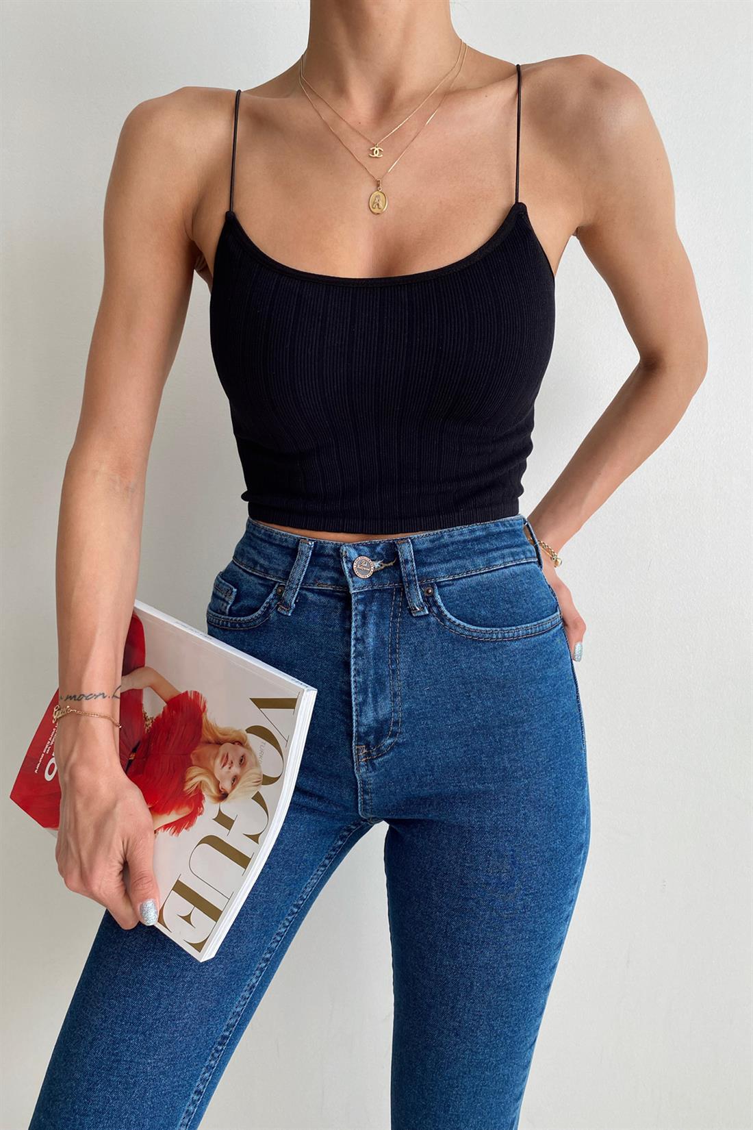 İp Askılı Atlet SİYAH