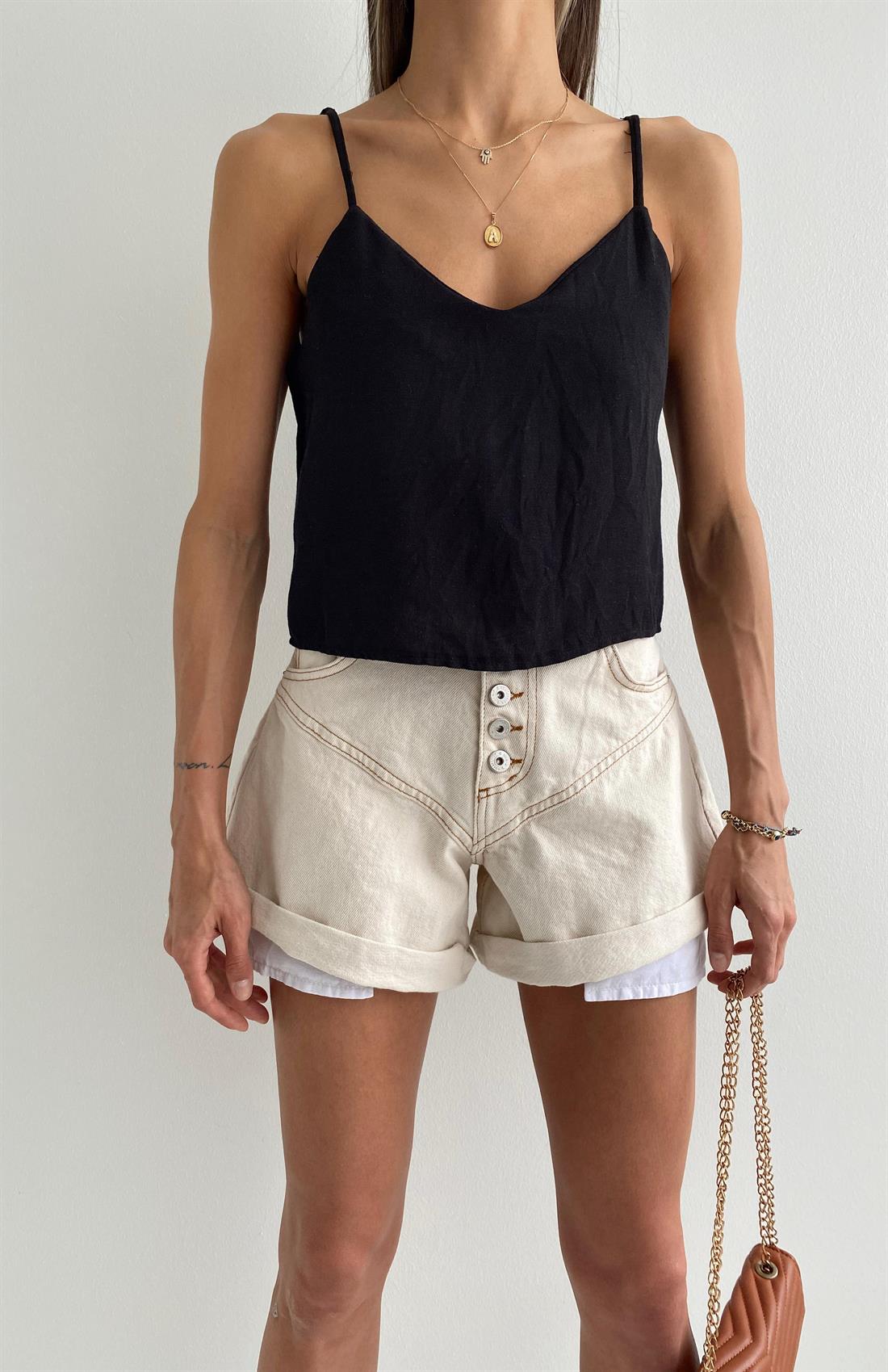 İp Askılı Atlet SİYAH