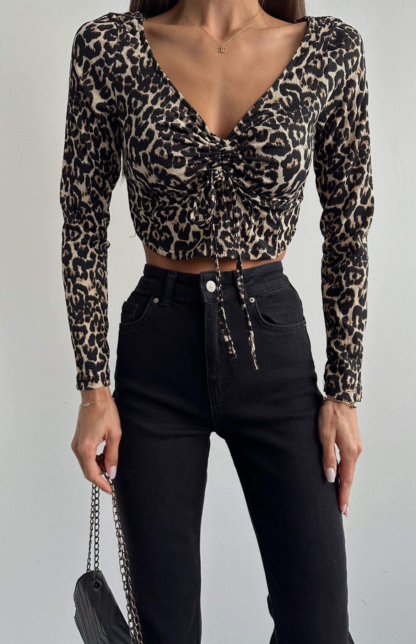 Fym Leopar Desen Bluz LEOPAR