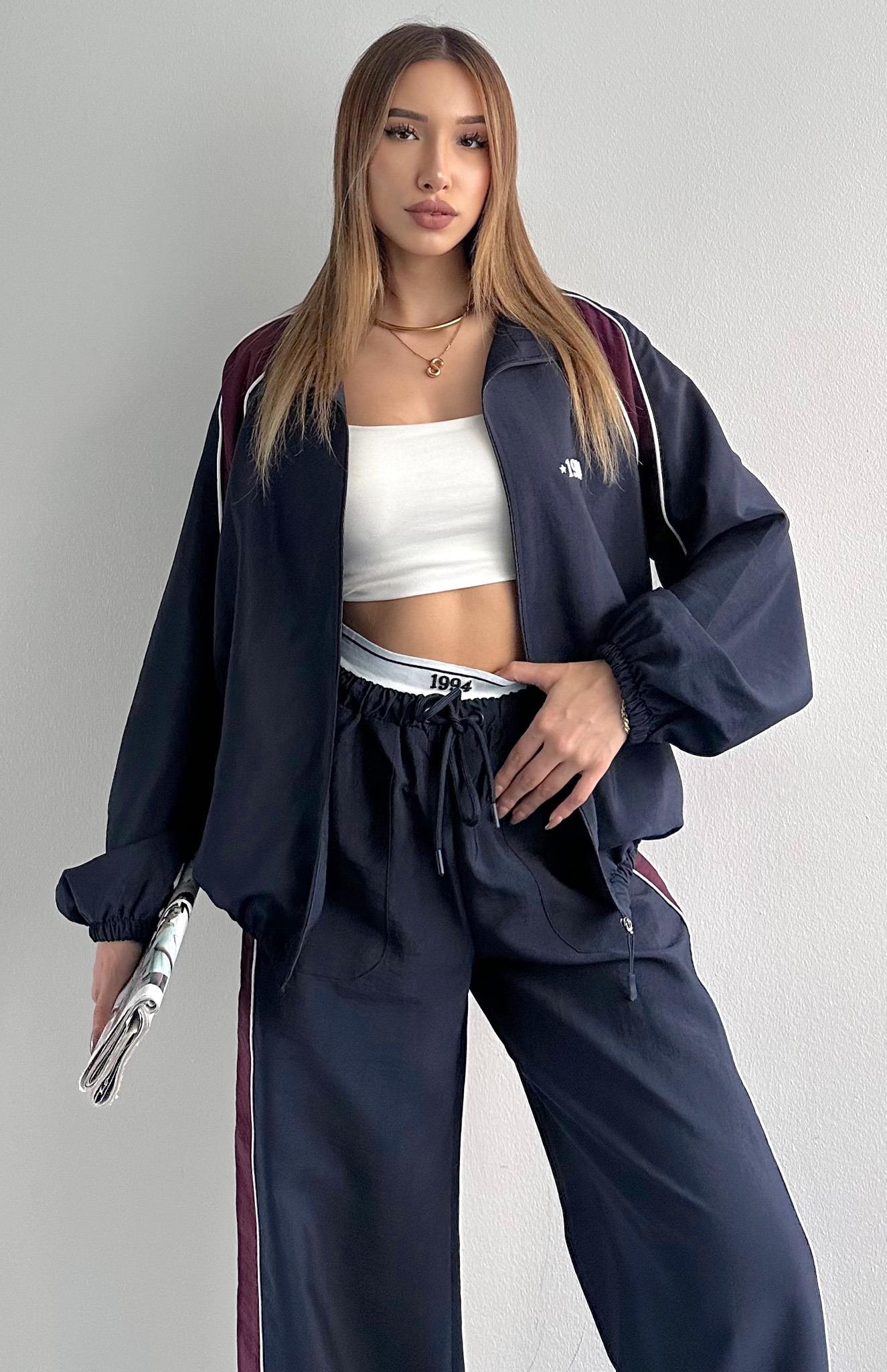 Arabiye Detaylı Bomber Ceket LACİVERT