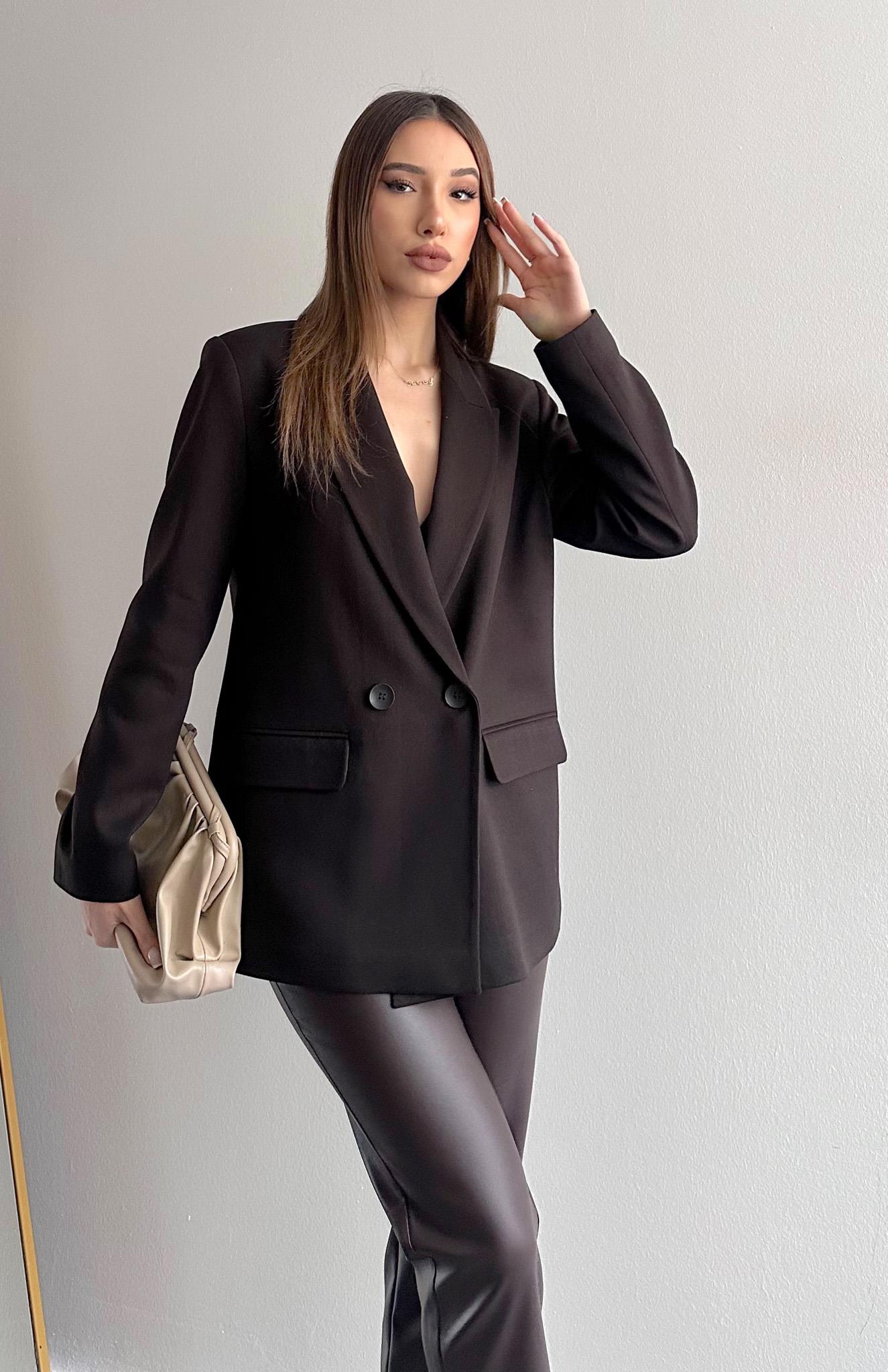 Blazer Ceket KAHVERENGİ