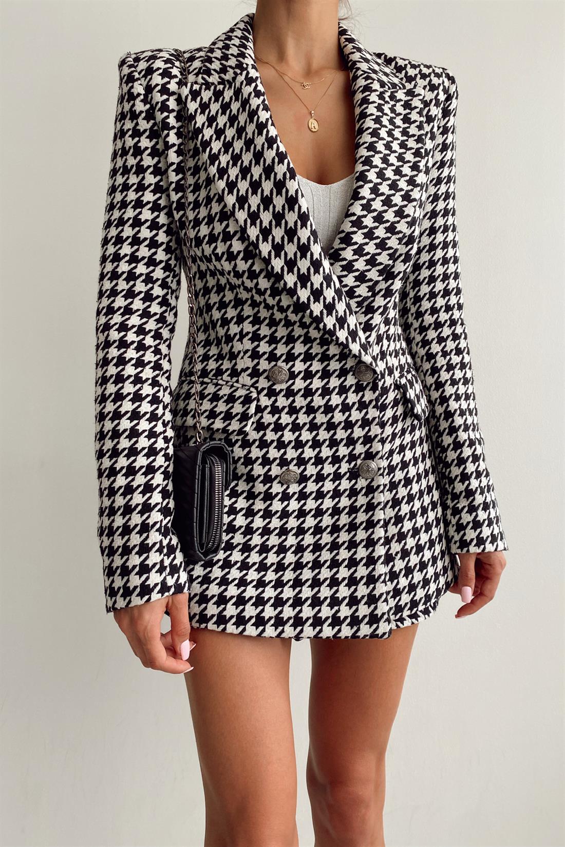 Kazayaği Blazer Ceket SİYAH
