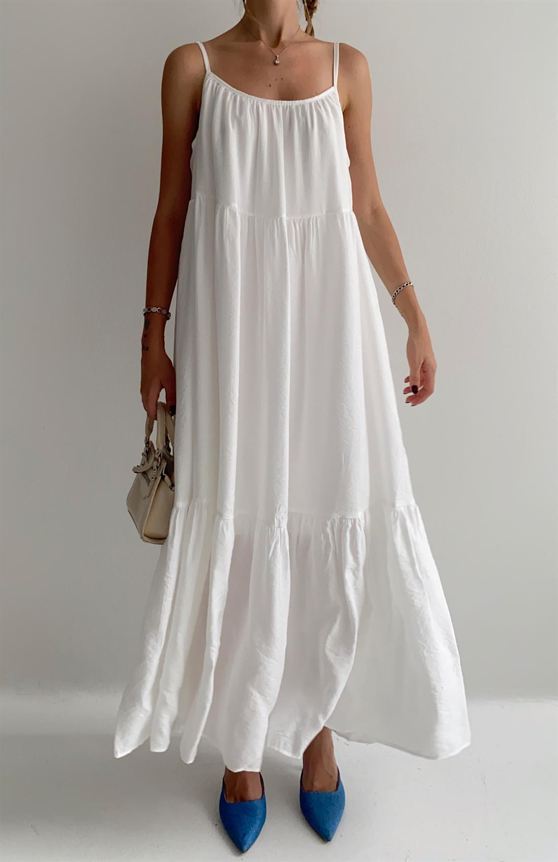 Askılı Elbise BEYAZ