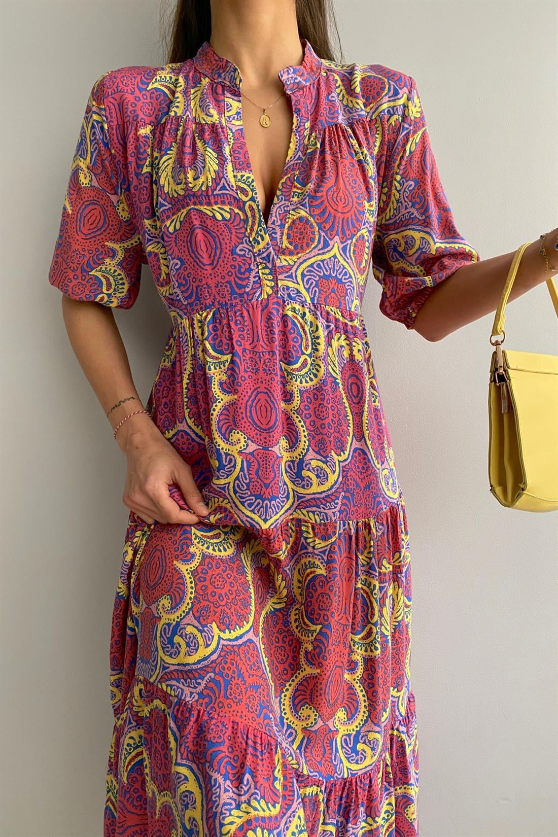 Desenli Elbise FUŞYA