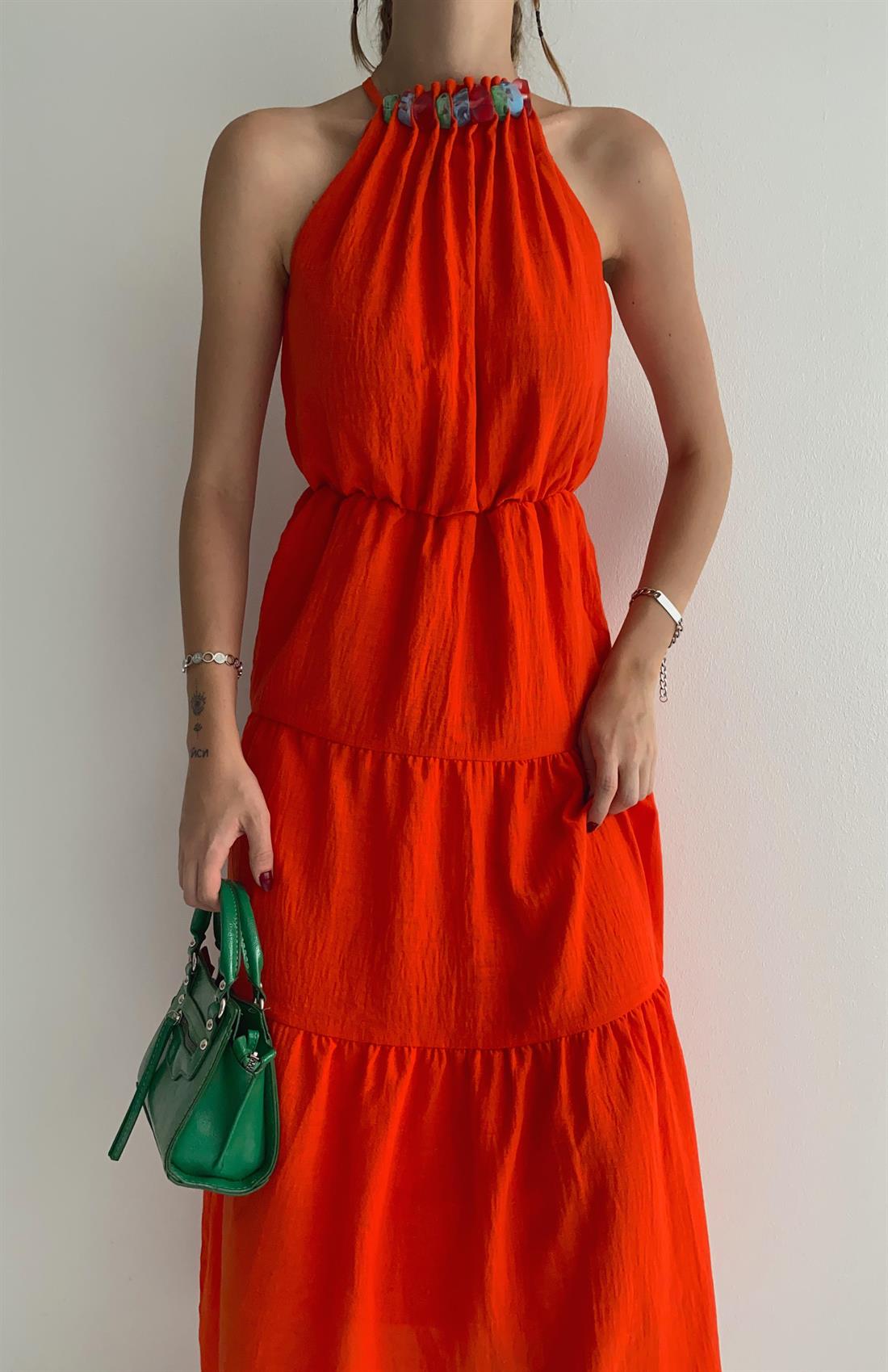 Taş Aks Elbise CORAL