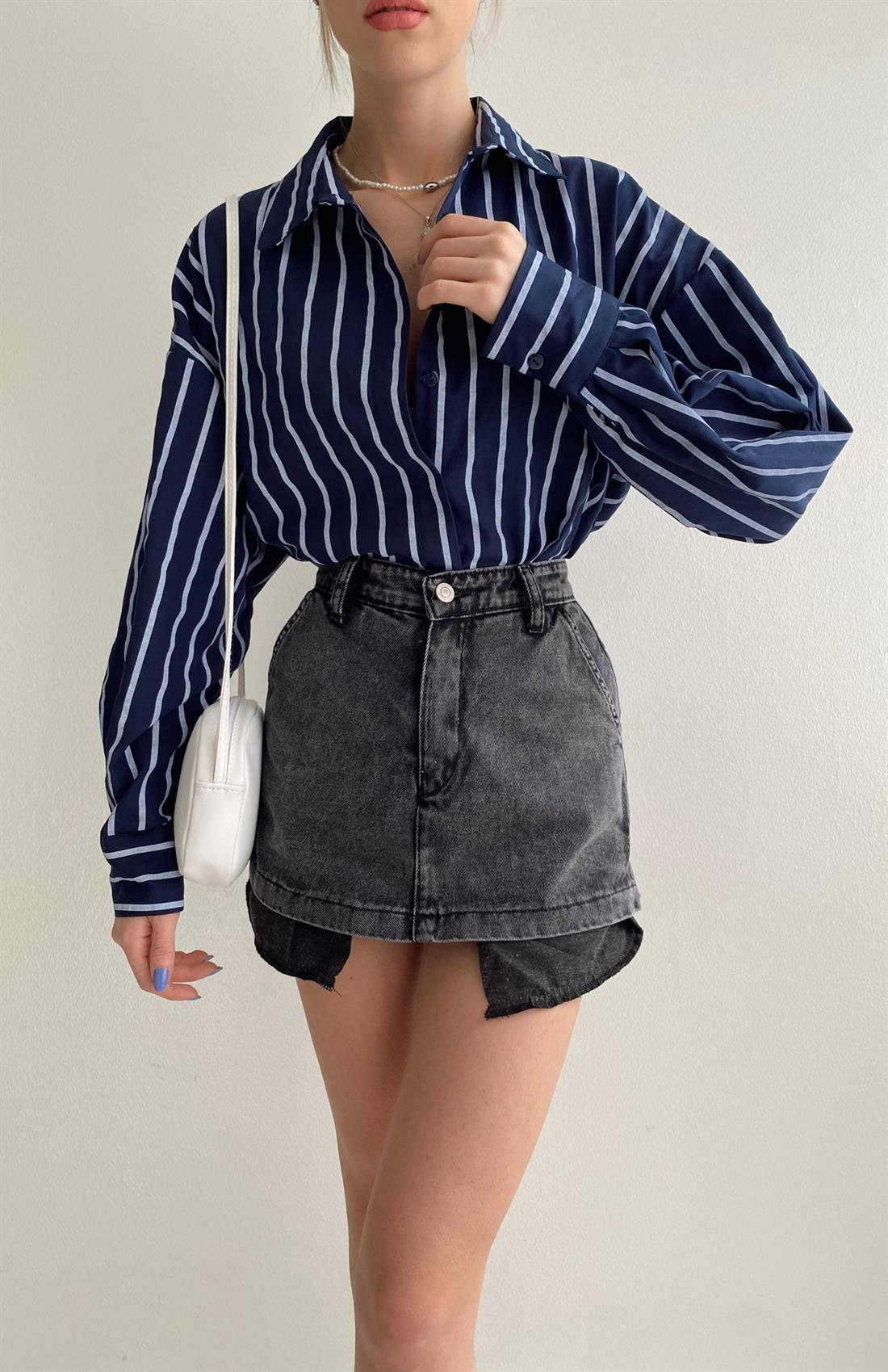 Cepi Uzun Şort Etek ANTRASİT