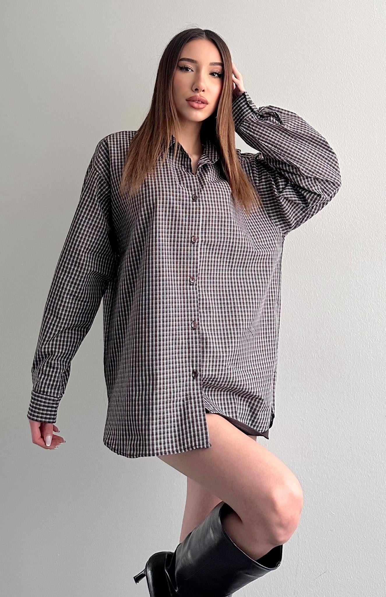 Ekose Gömlek A.KAHVE