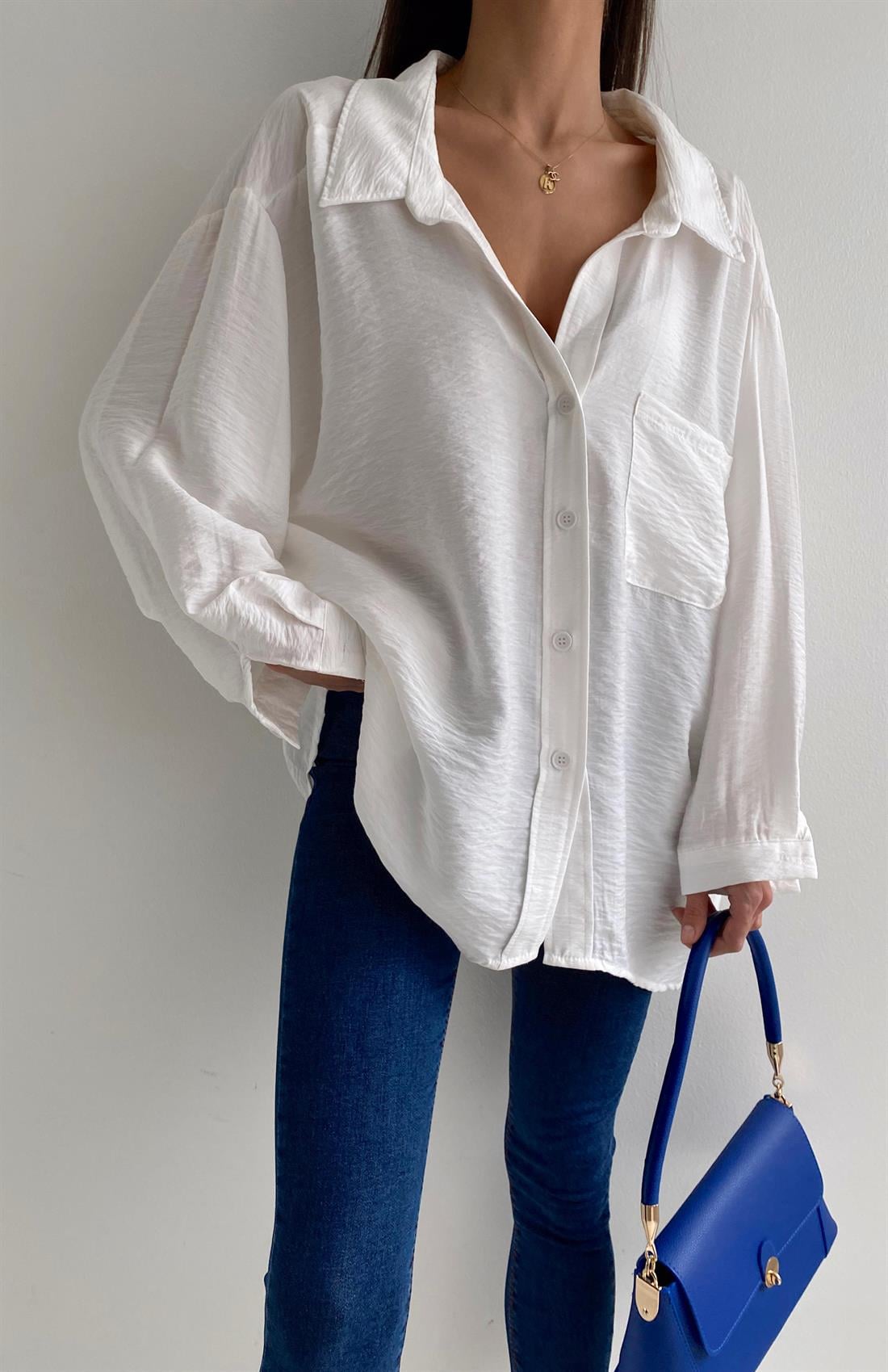 Oversize Gömlek EKRU