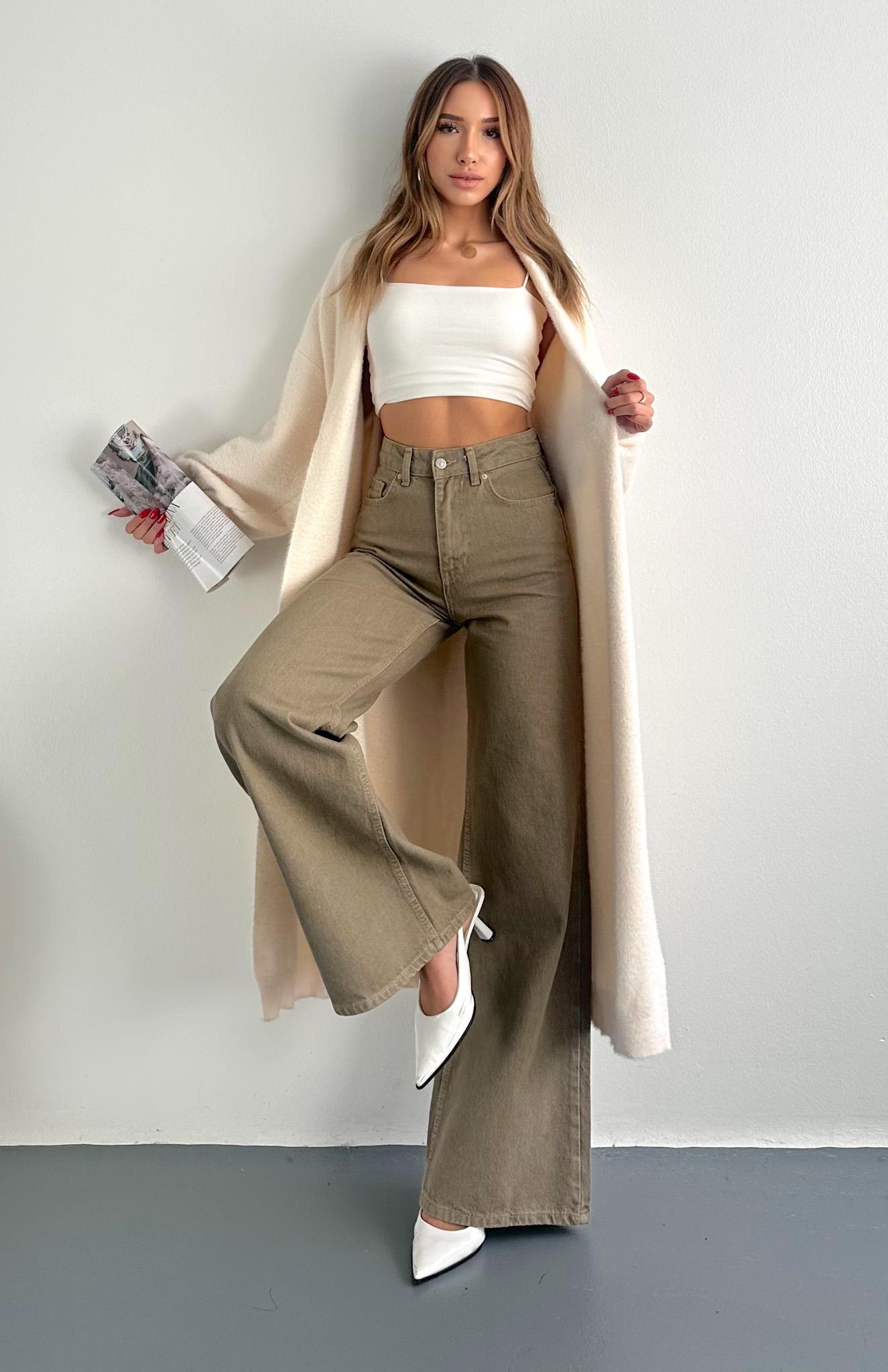 Boydan Triko Hırka KREM