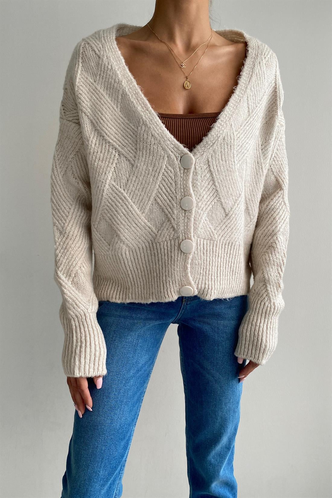 Şeritli Hırka TAŞ