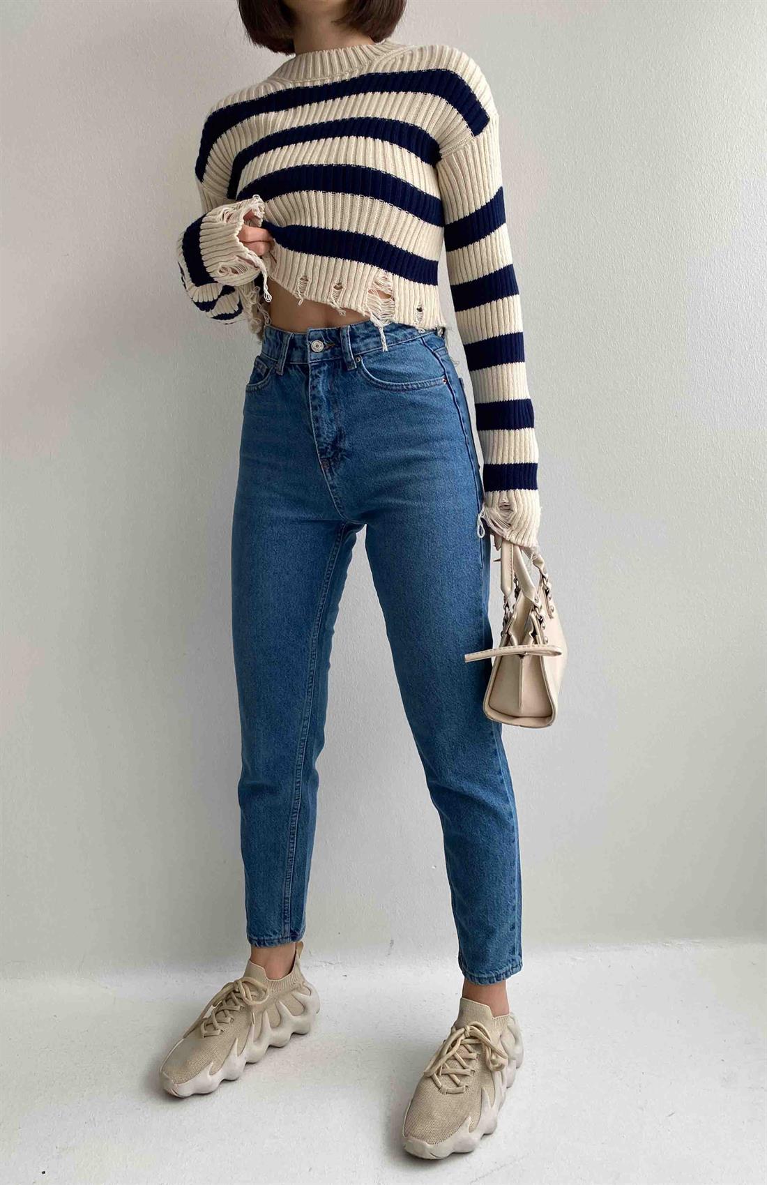 Mom Jeans MAVİ