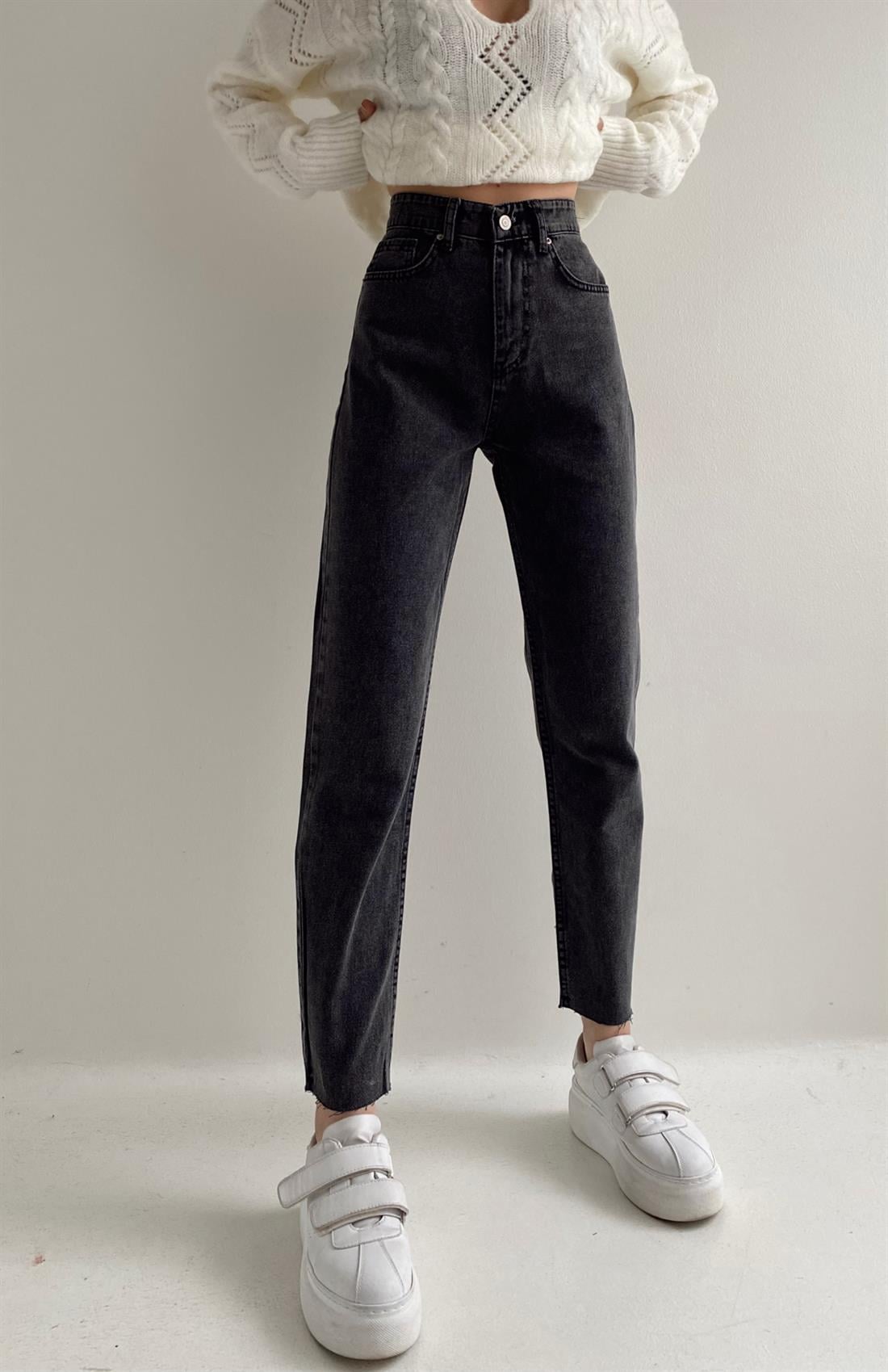 Paça  Kesik Pantolon ANTRASİT