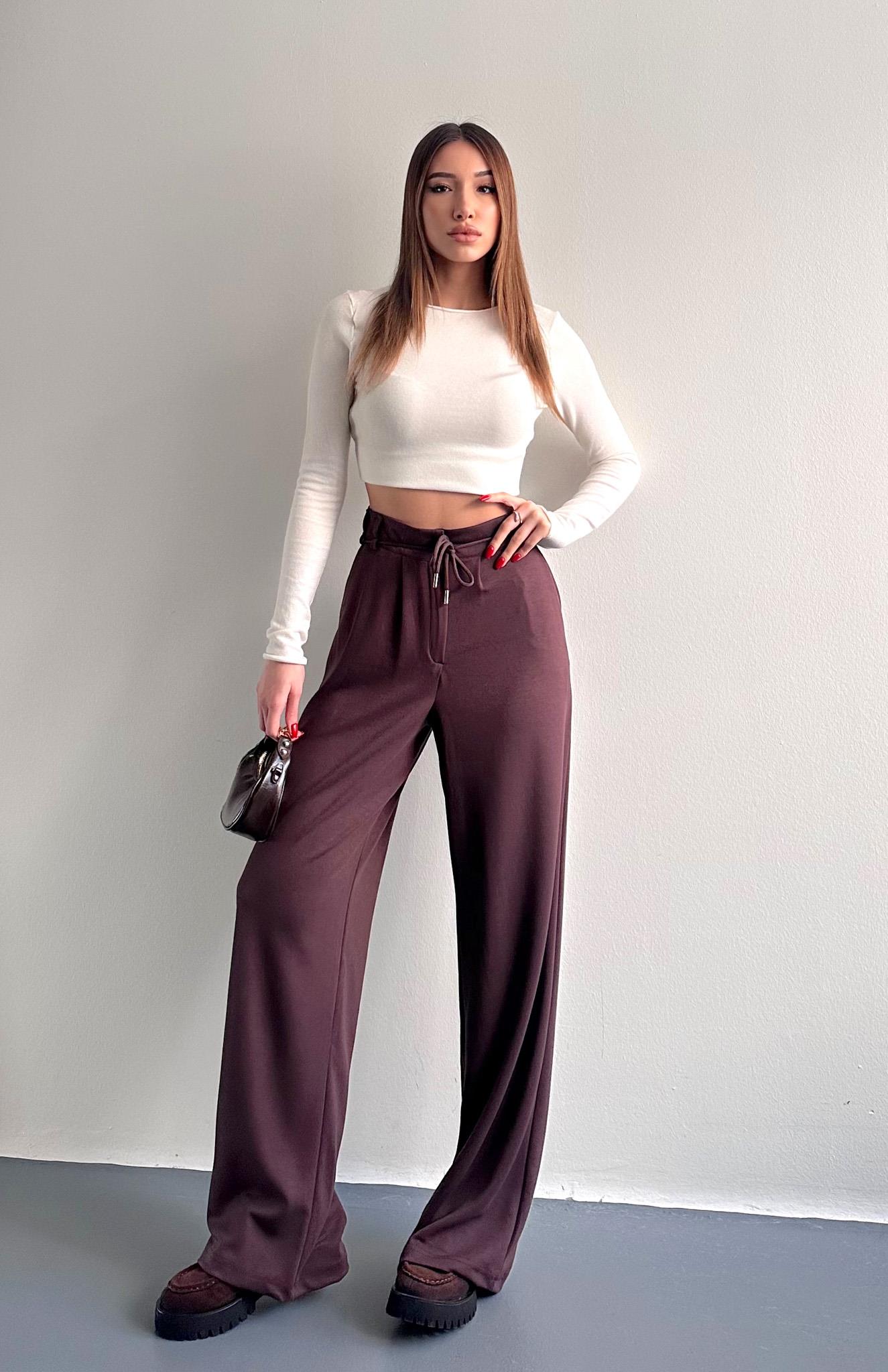 Oy Marka İpli Pantolon KAHVERENGİ