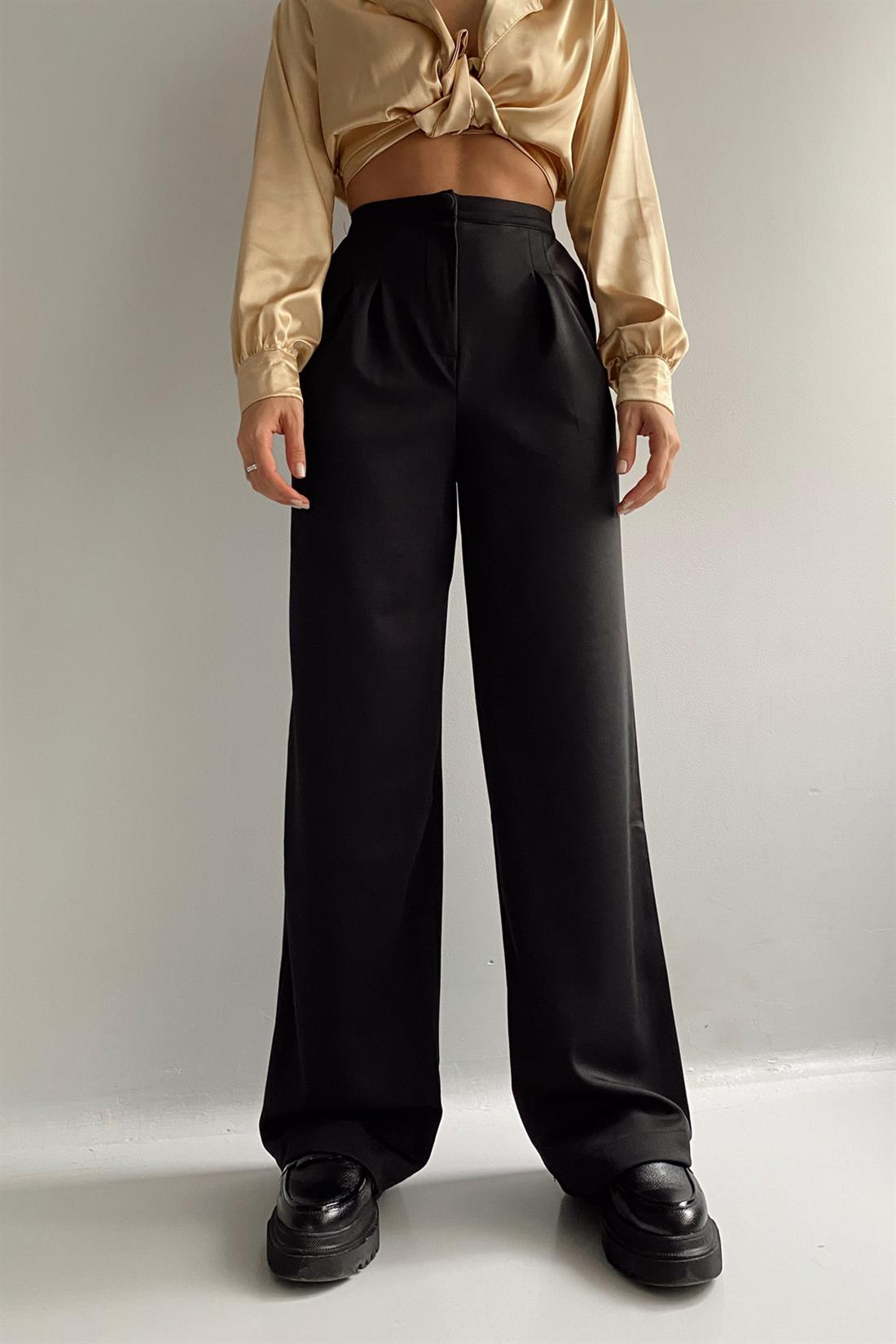 Plazzo Pantolon SİYAH