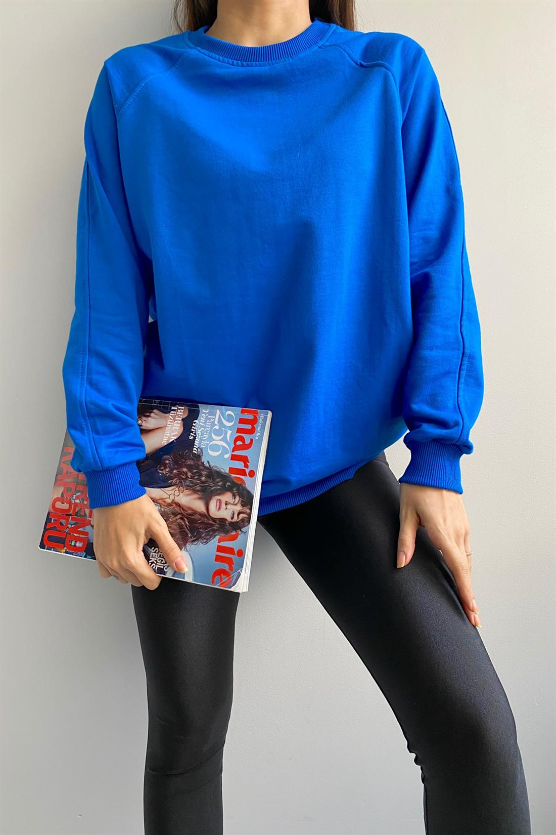 İki Yanı Fermuarlı Sweatshırt SAKS