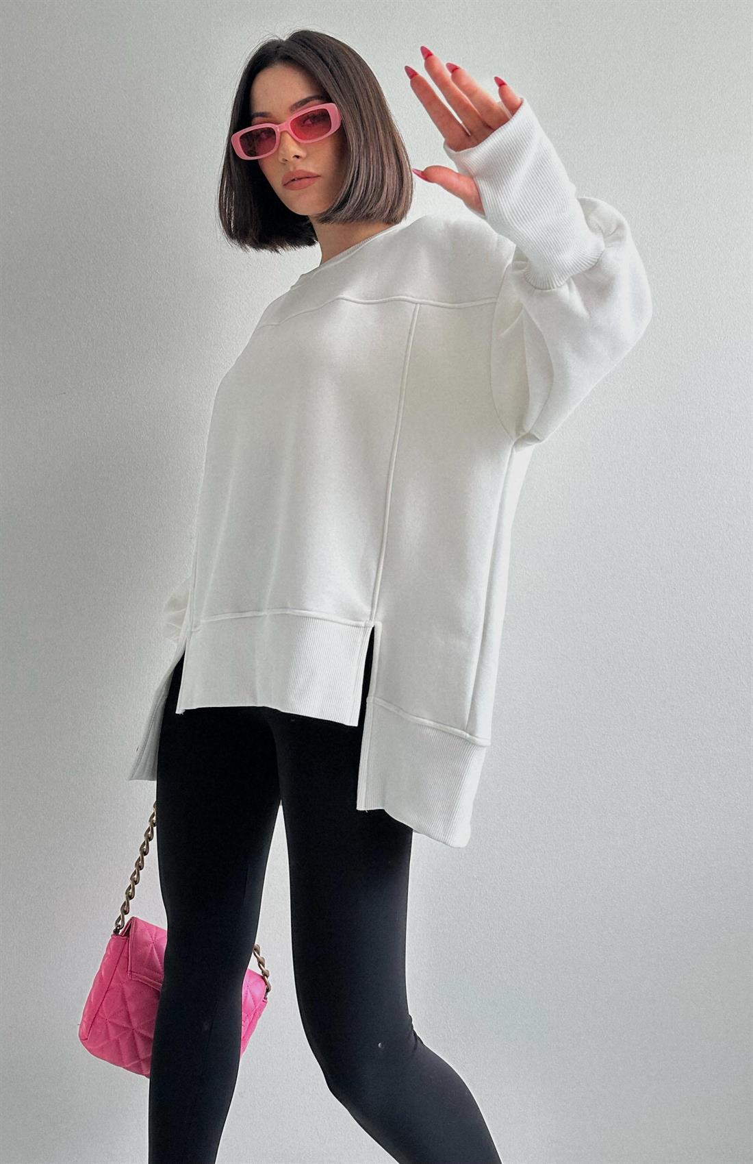 Oversize Sweatshırt EKRU