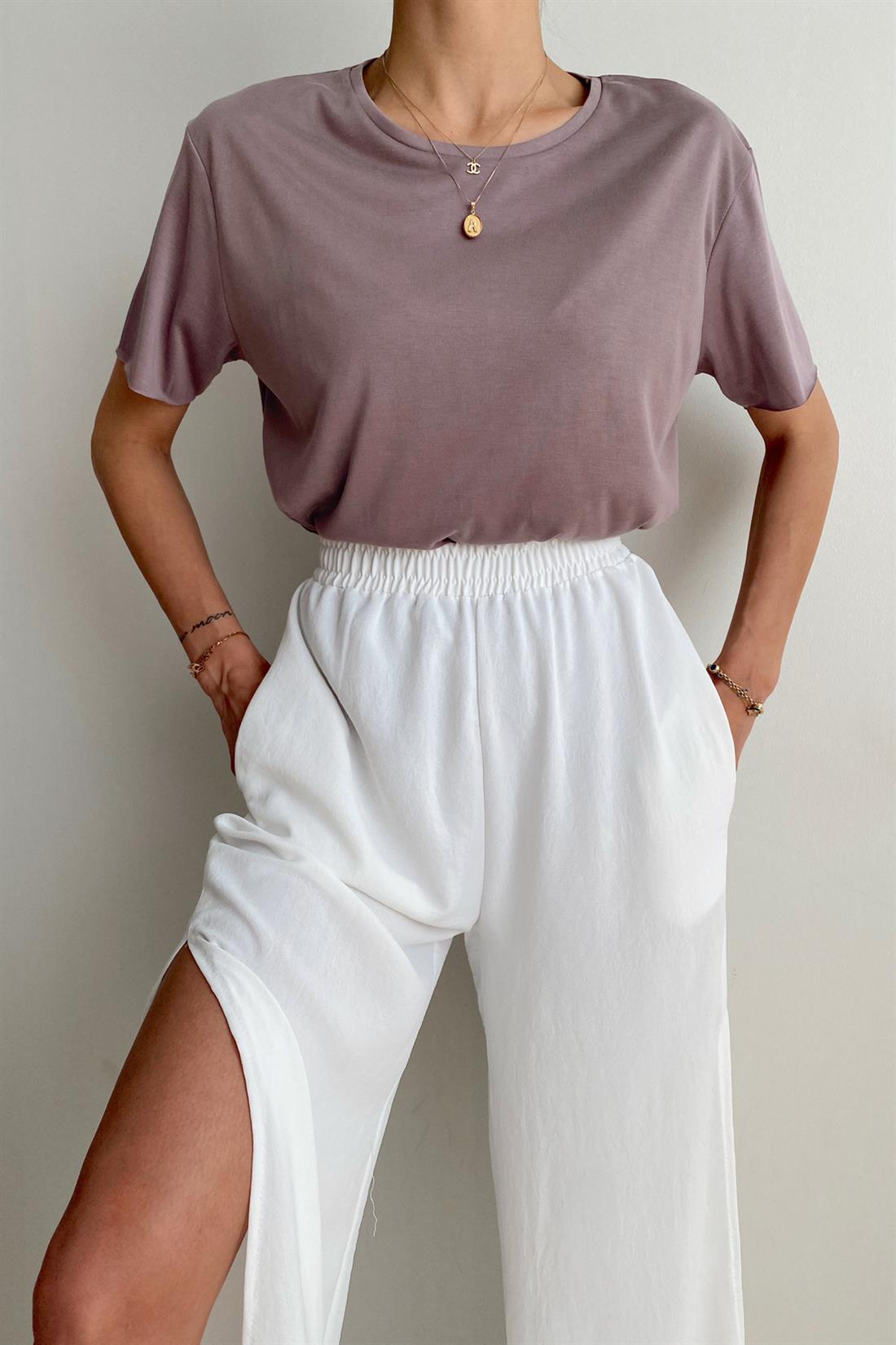 Basıc Tshırt VİZON