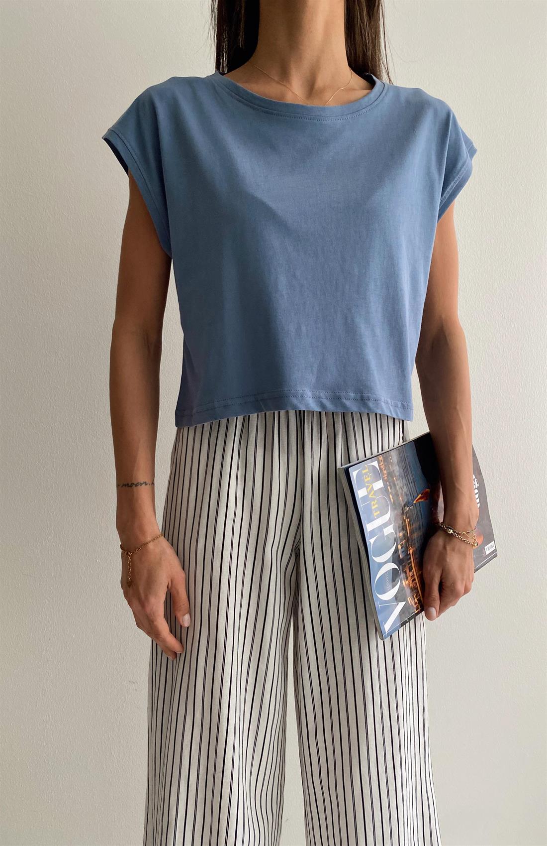 Basıc Tshıt İNDİGO