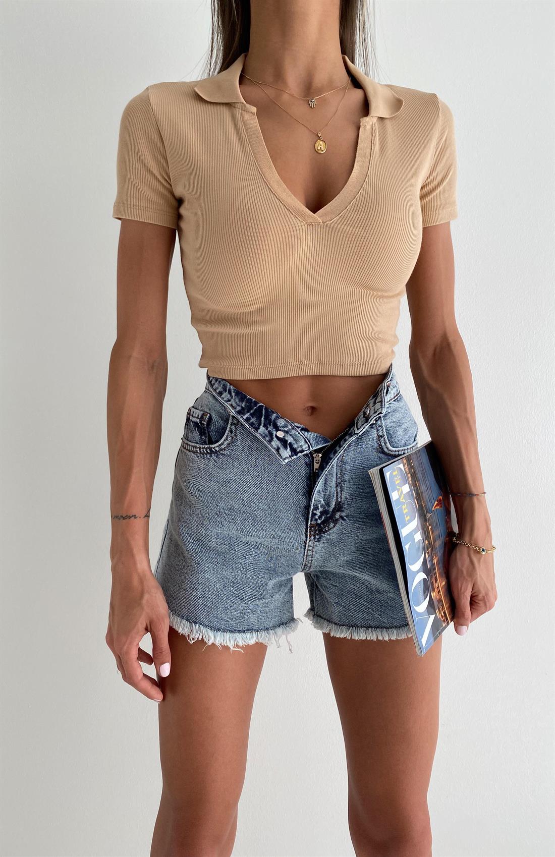 Polo Yaka Tshırt CAMEL