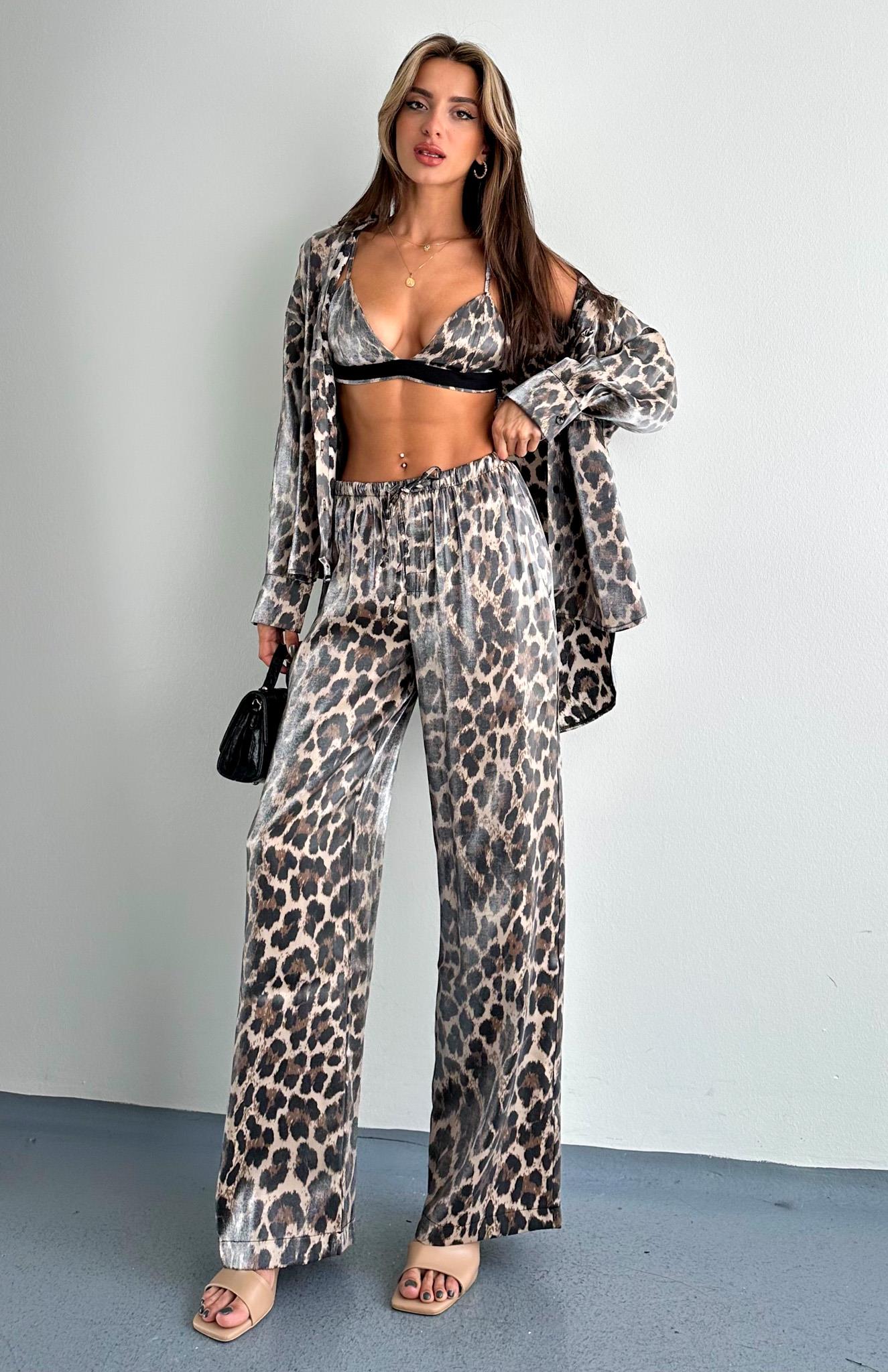 Leopar Desen Üçlü Takım LEOPAR
