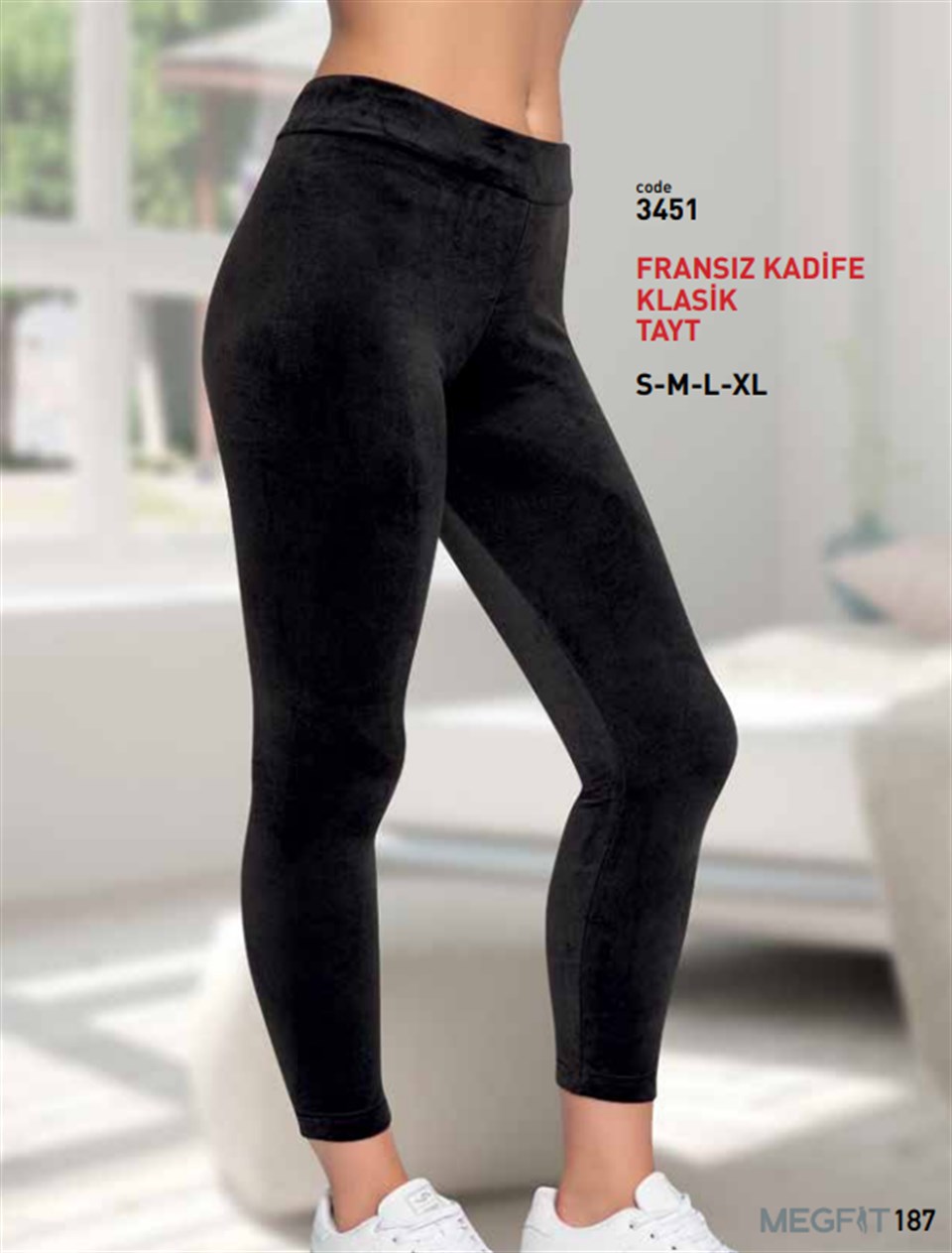 Megfit 3451 Fransız Kadife Klasik Tayt