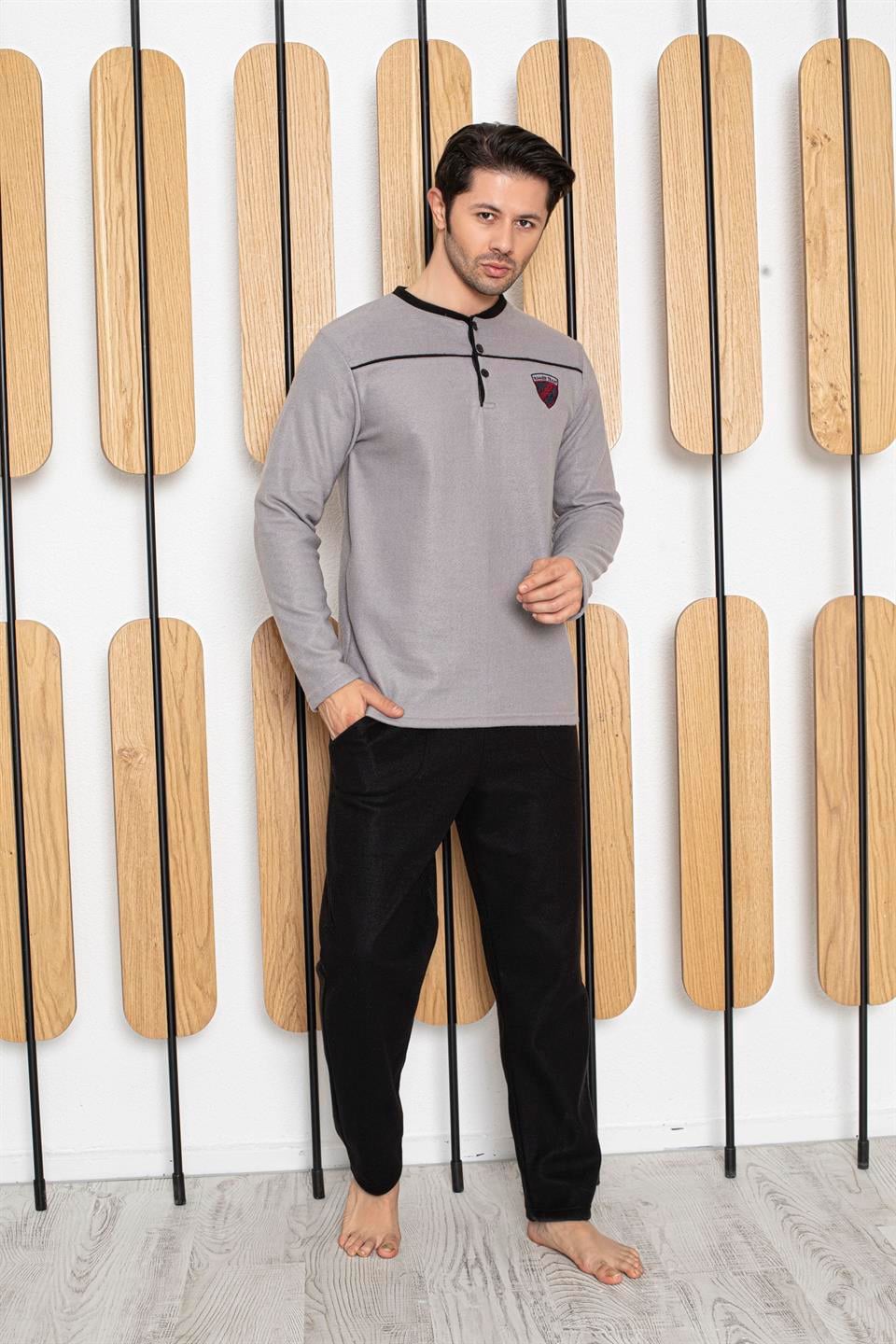 Tekten 4350 Erkek Uzun Kollu Pijama Takımı