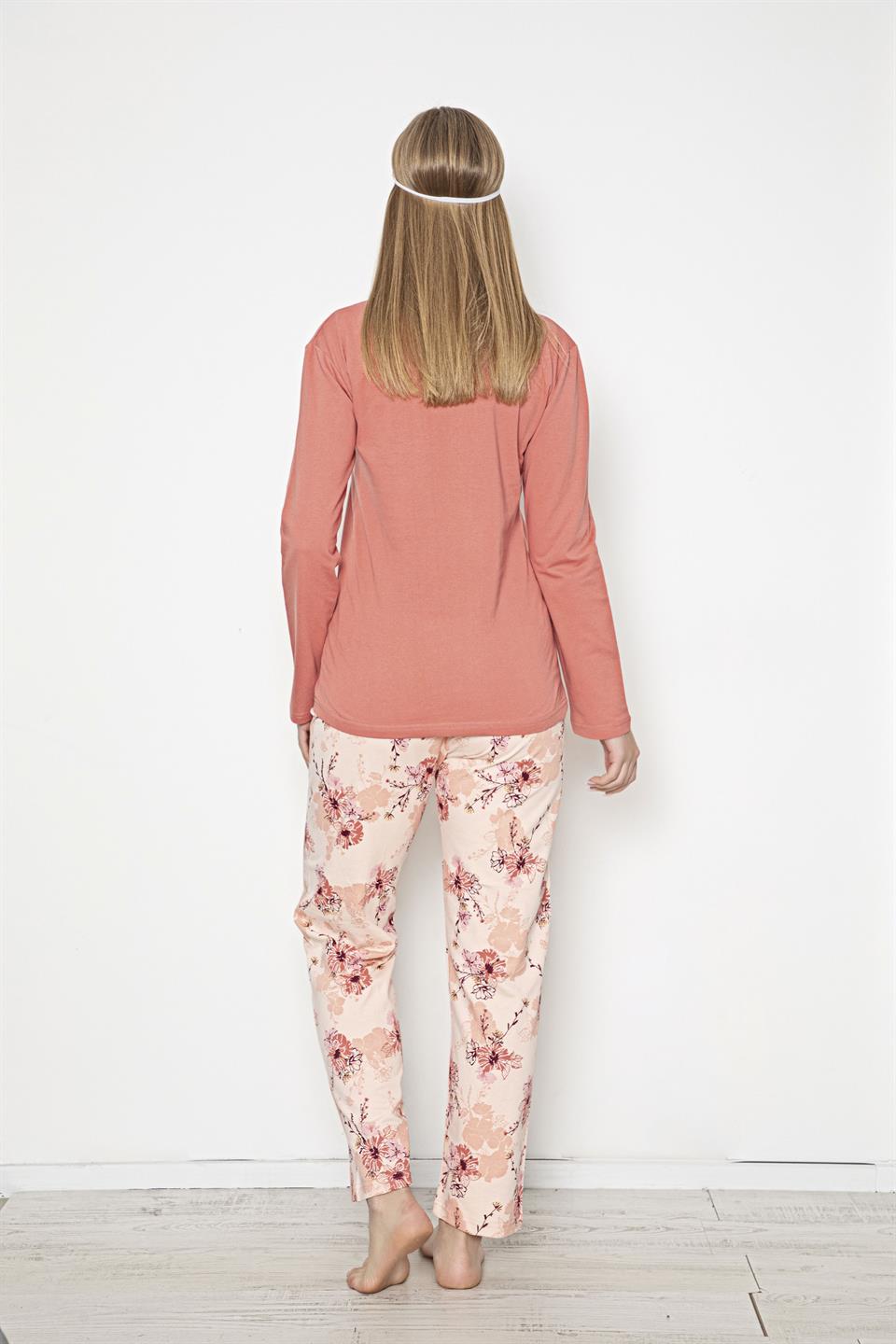 Tekten 580 Kadın Uzun Kollu Pijama Takımı