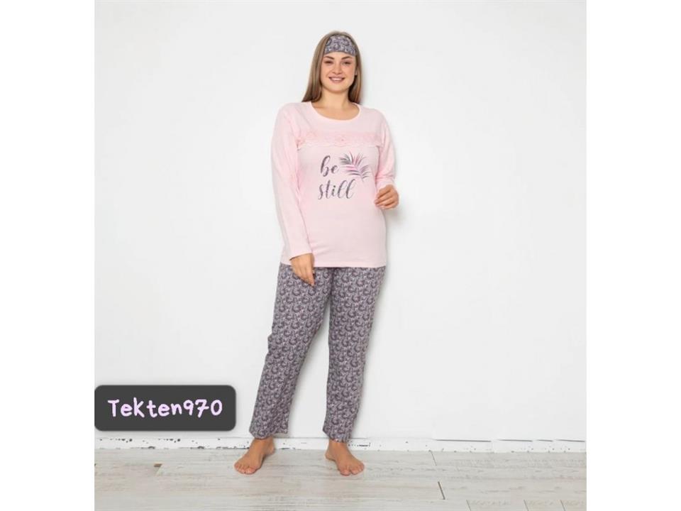 Tekten 970 Kadın Uzun Kollu Pijama Takımı