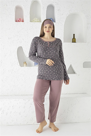 Tekten 1840 Kadın Uzun Kollu Pijama Takımı
