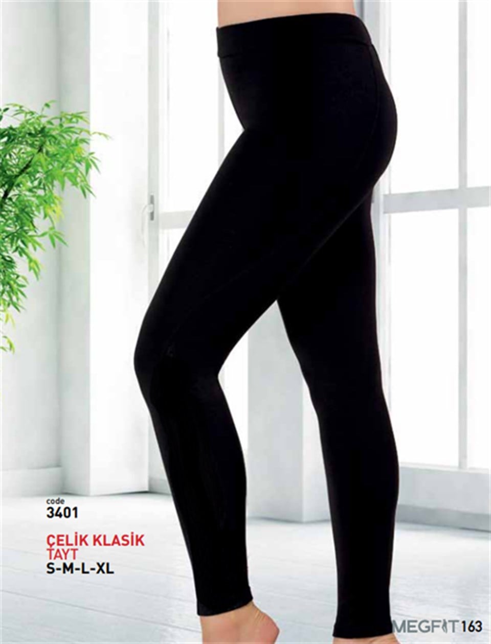 Megfit 3401 Çelik Klasik Tayt