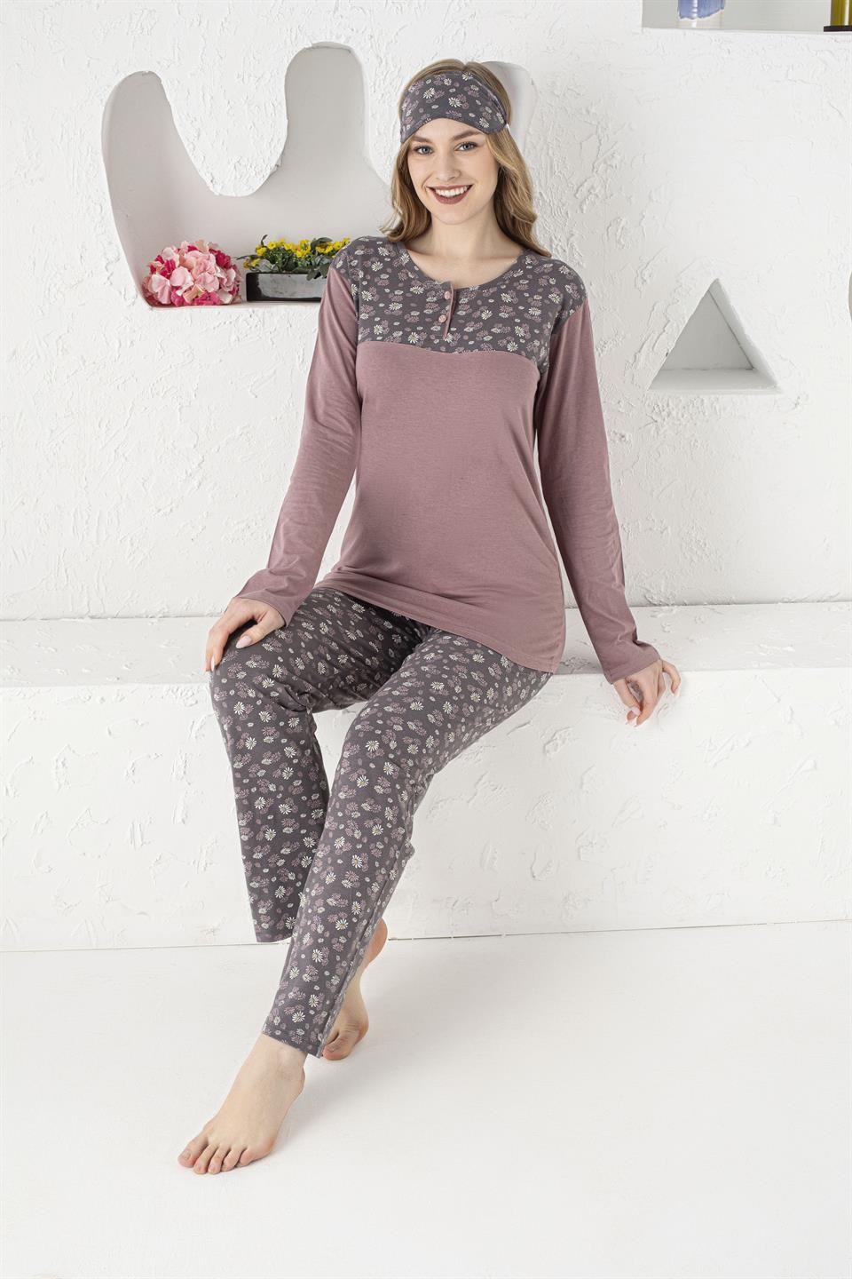Tekten 2330 Kadın Uzun Kollu Pijama Takımı