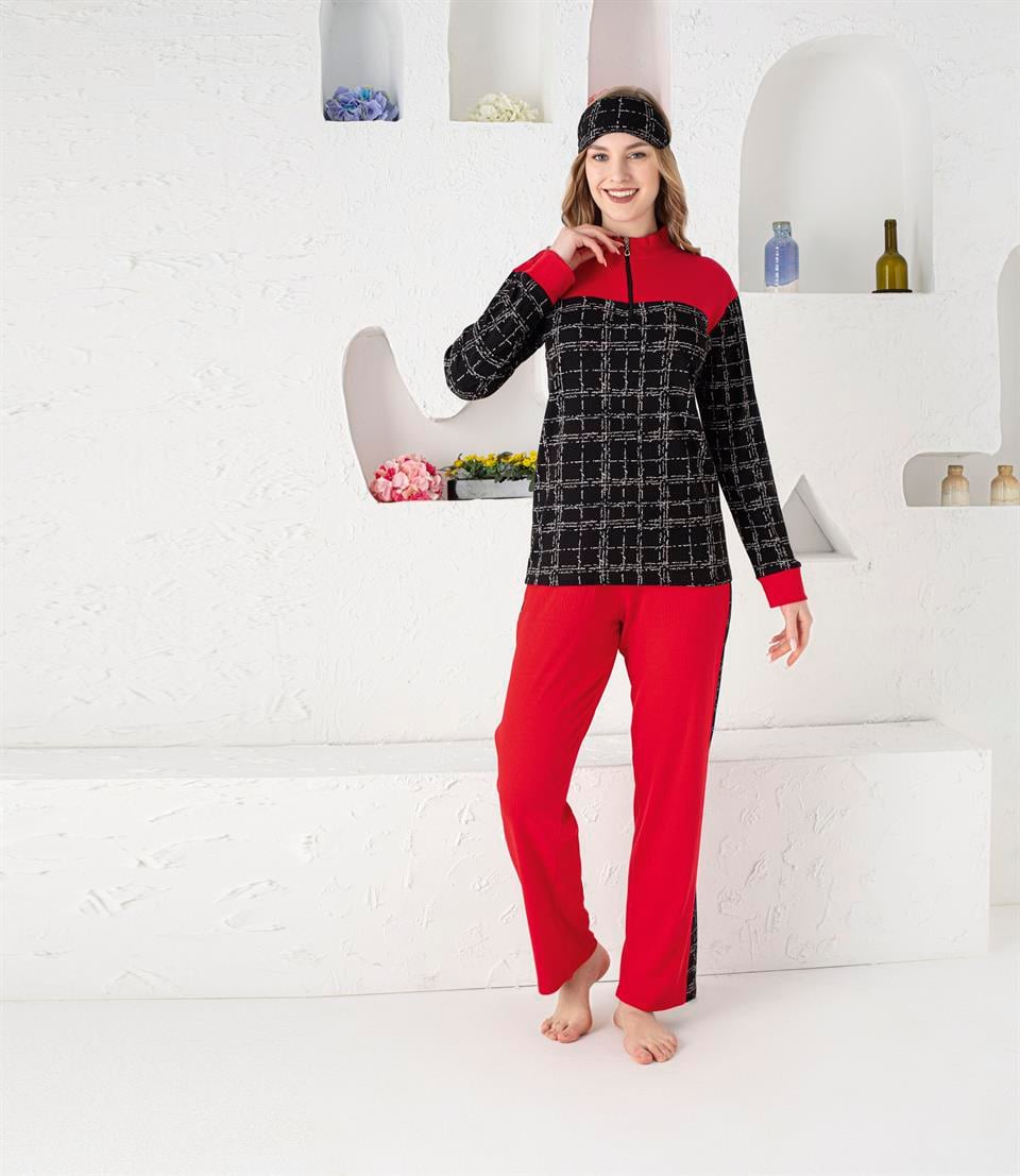 Tekten 2360 Kadın Uzun Kollu Pijama Takımı