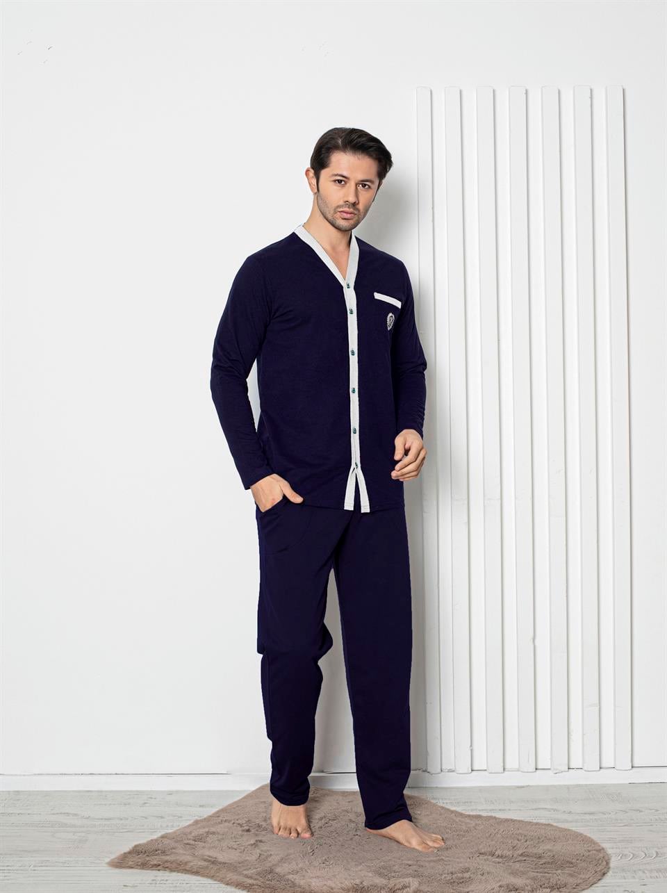 Tekten 2420 Erkek Uzun Kollu Pijama Takımı