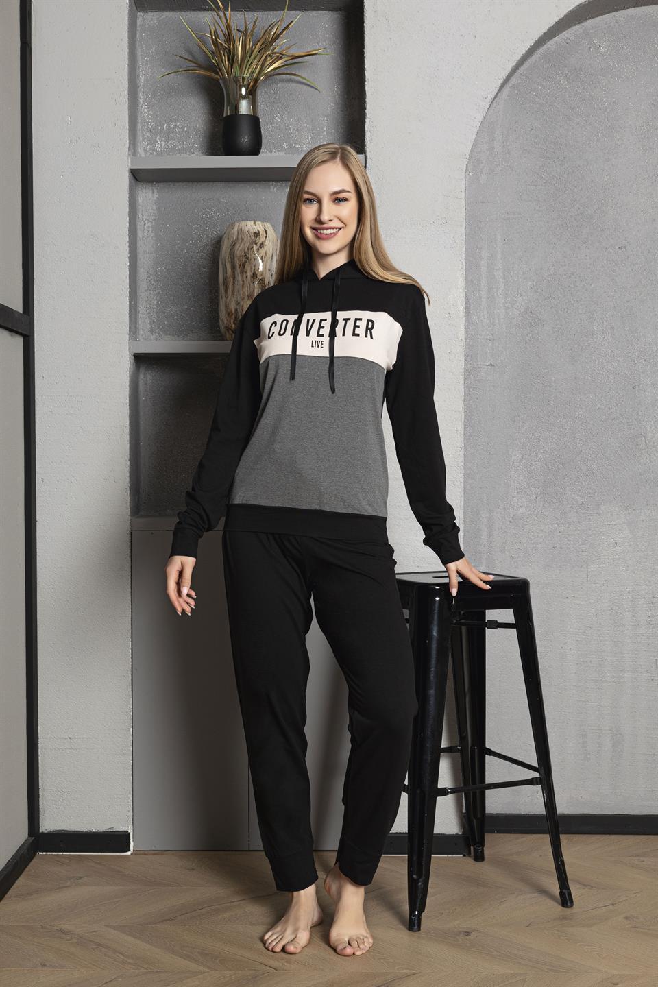 Tekten 3100 Kadın Uzun Kollu Pijama Takımı