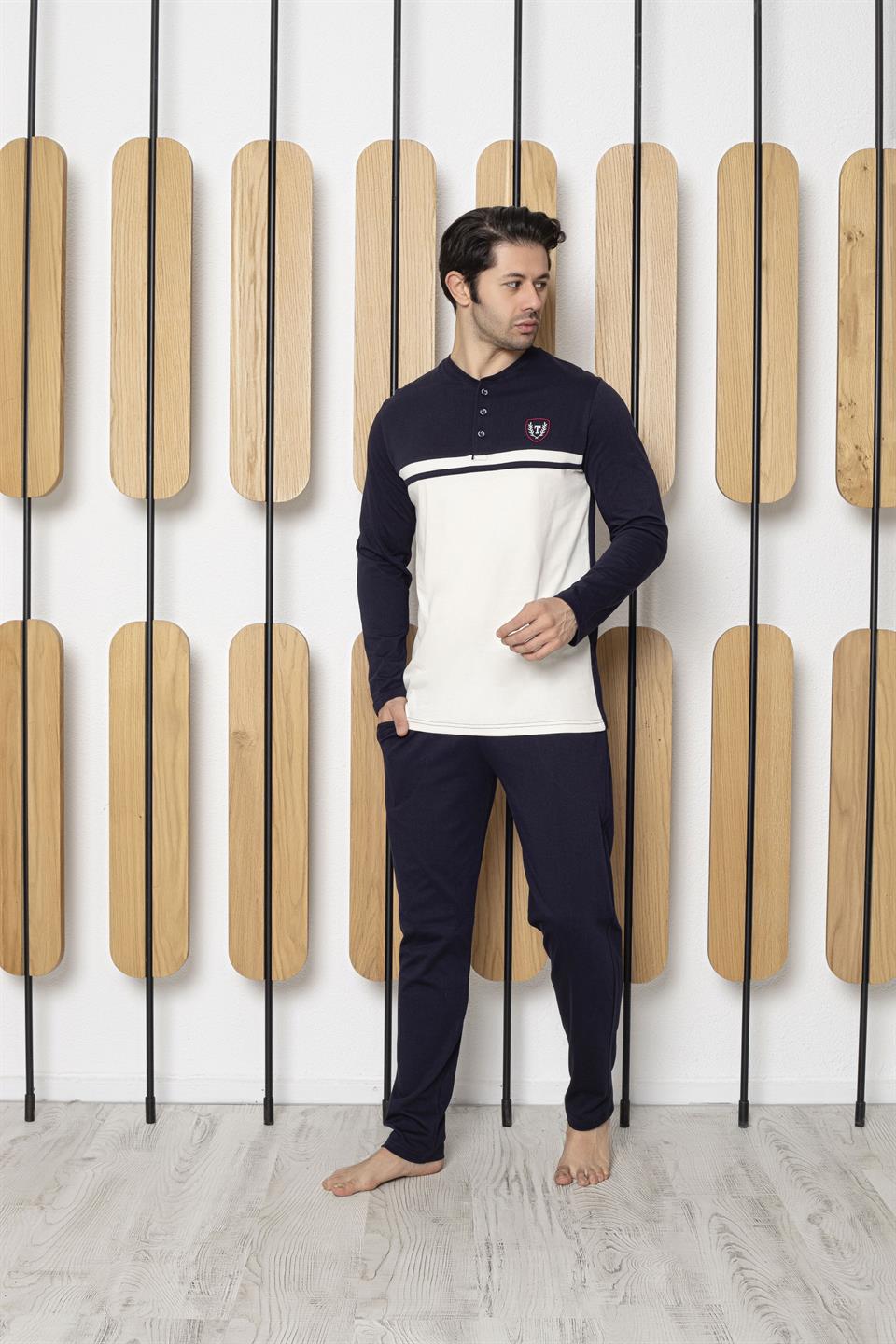 Tekten 3920 Erkek Uzun Kollu Pijama Takımı