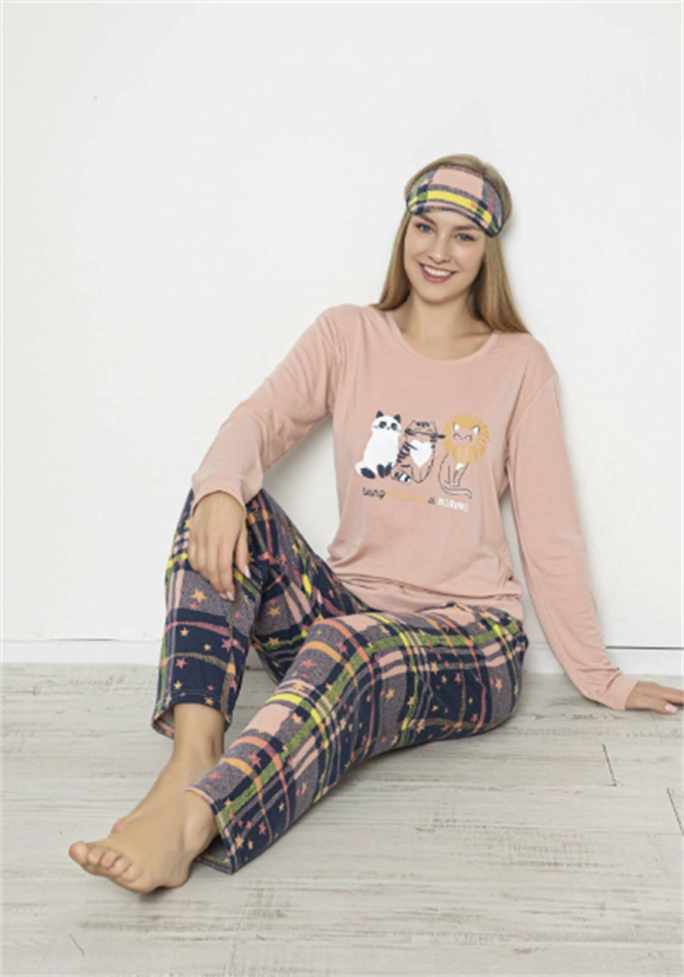 Tekten 670 Kadın Uzun Kollu Pijama Takımı