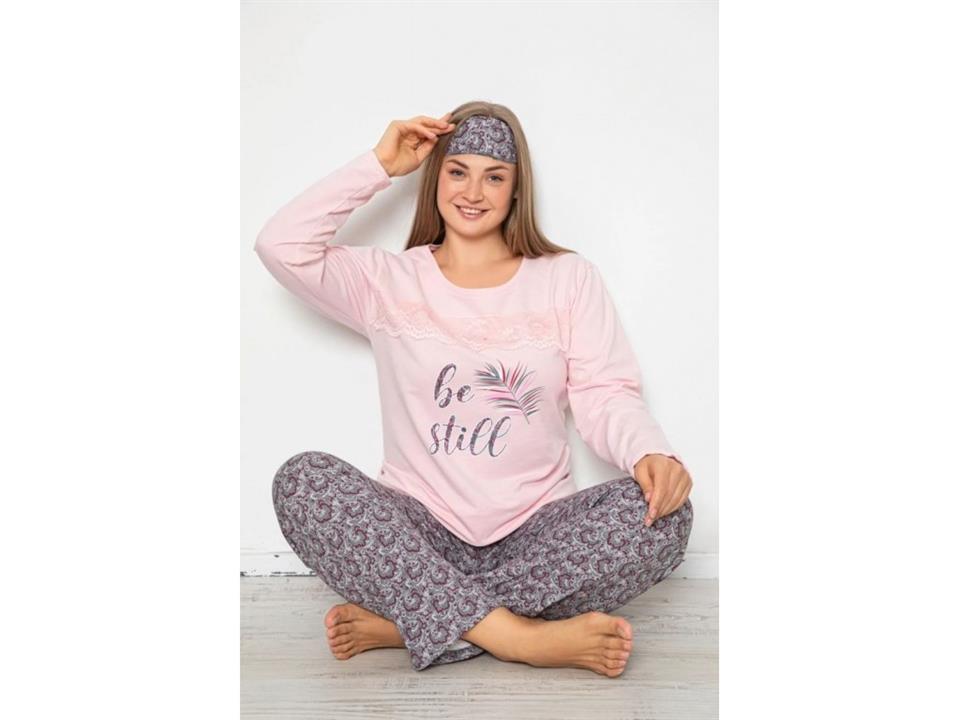 Tekten 970 Kadın Uzun Kollu Pijama Takımı