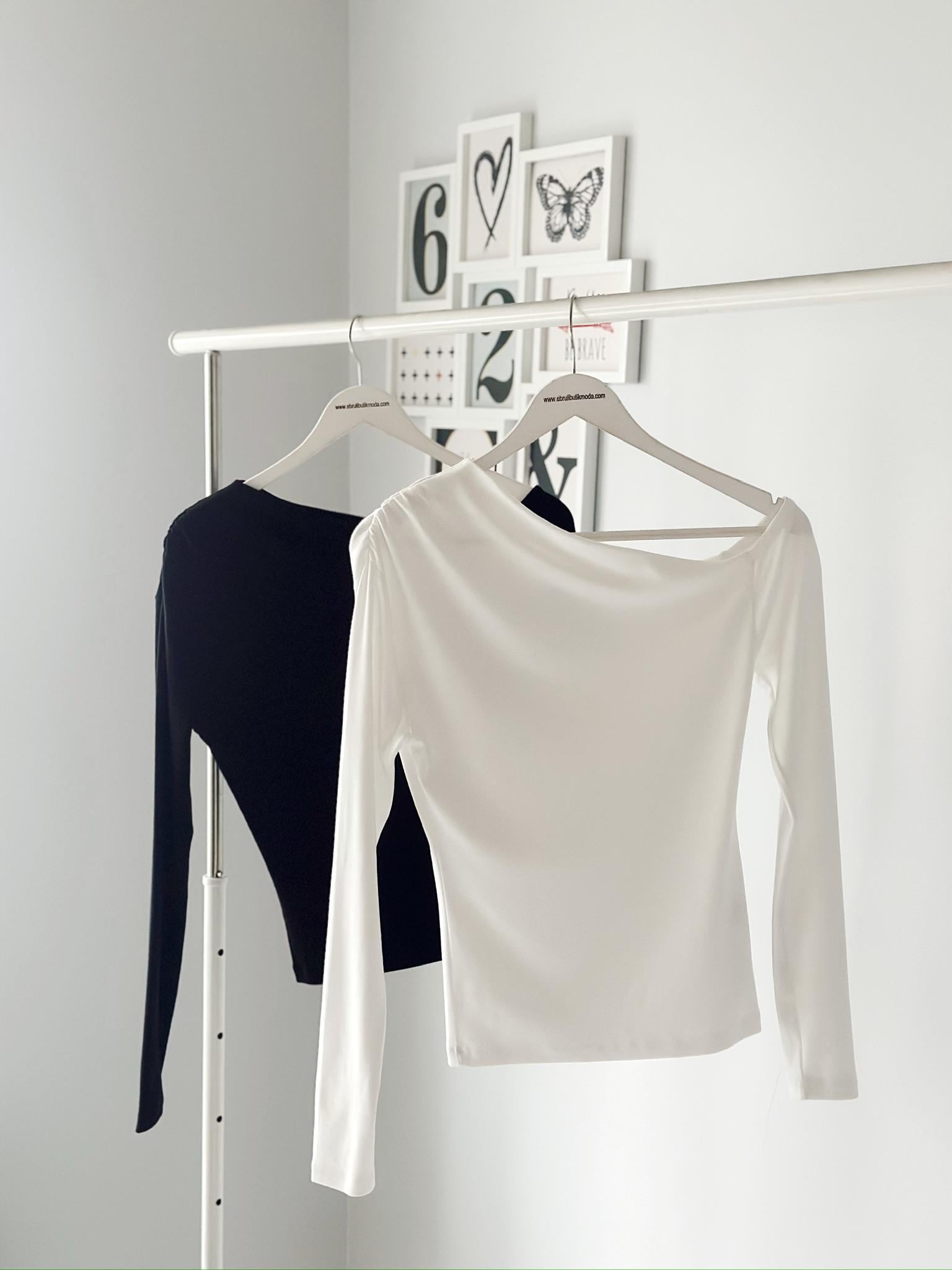 ASİMETRİK YAKA BLUZ