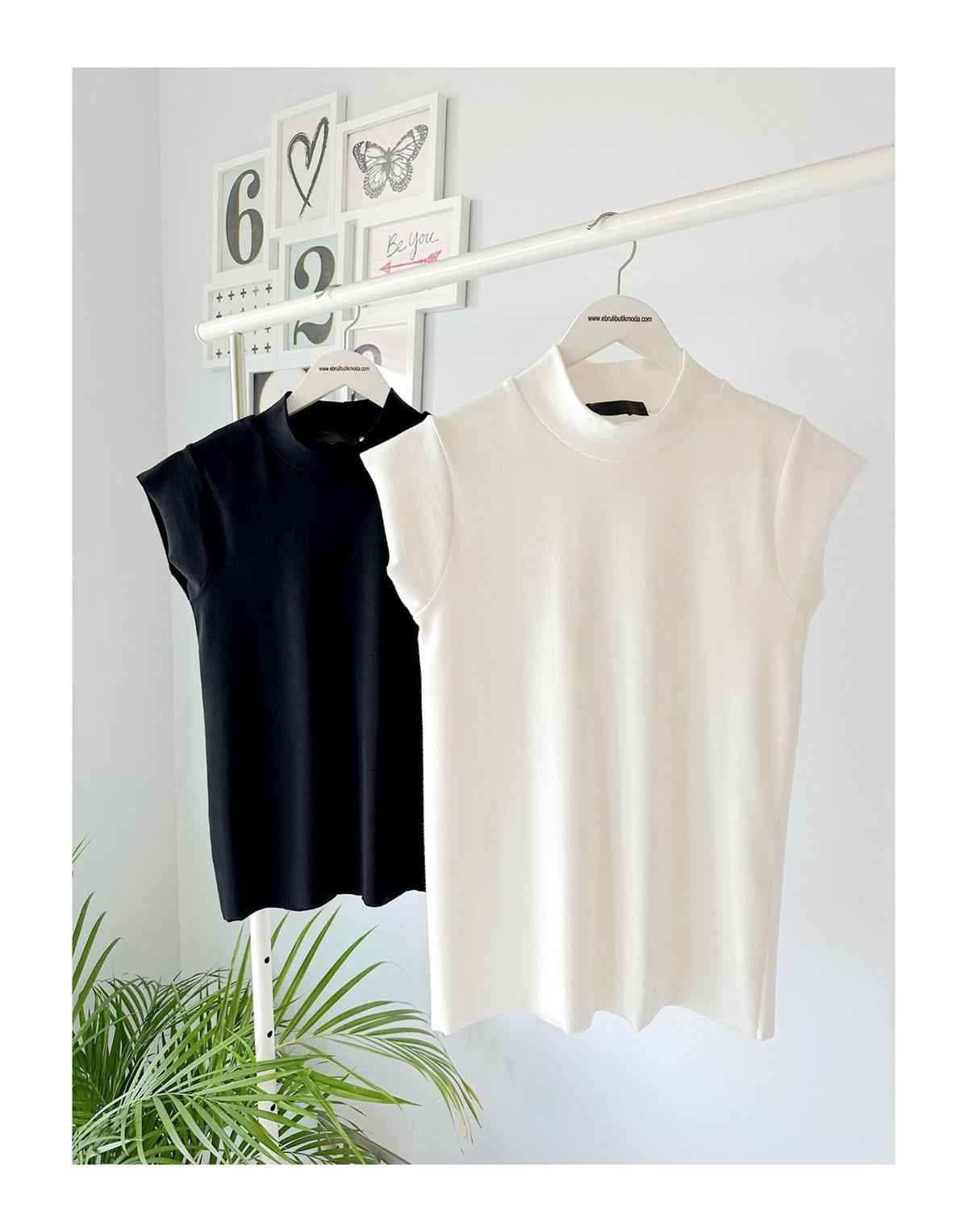 BALIKÇI YAKA YARIM KOL TSHIRT