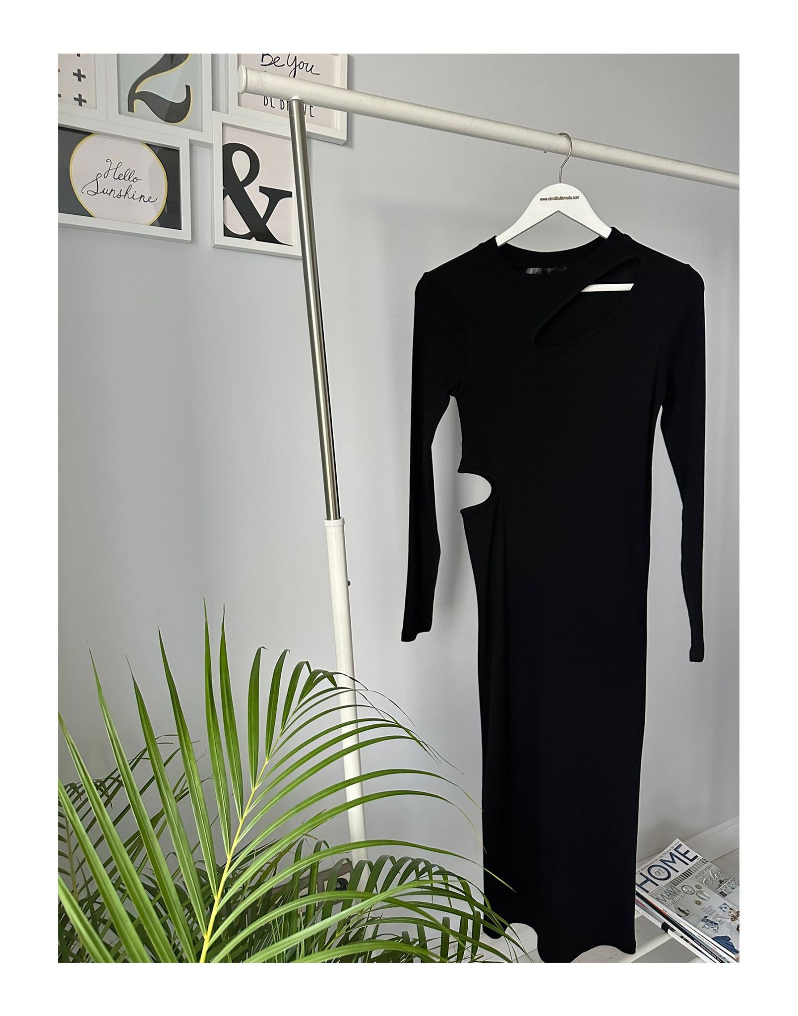 BEL DEKOLTELİ ELBİSE