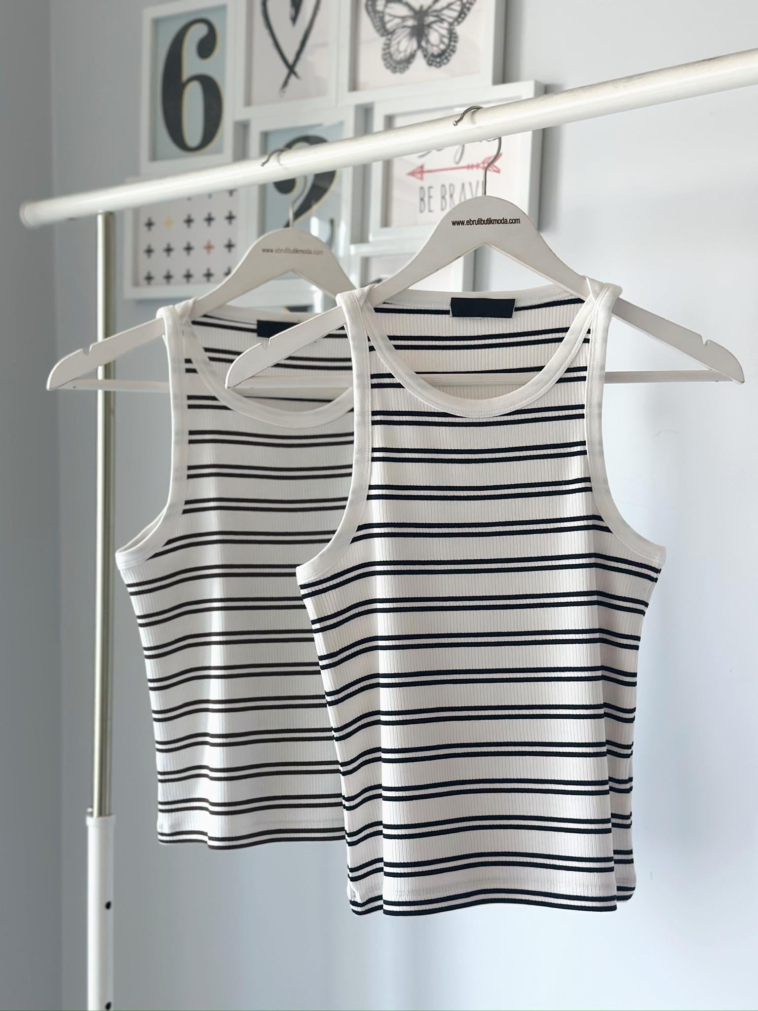 ÇİZGİLİ FULL ESNEK ATLET