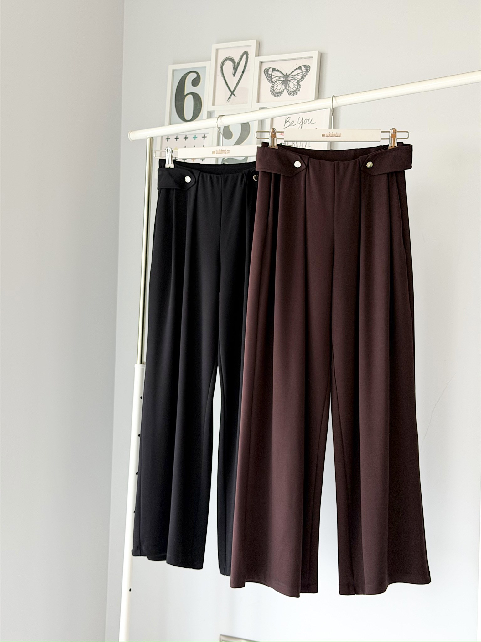 DÜĞME DETAYLI MODAL PANTOLON