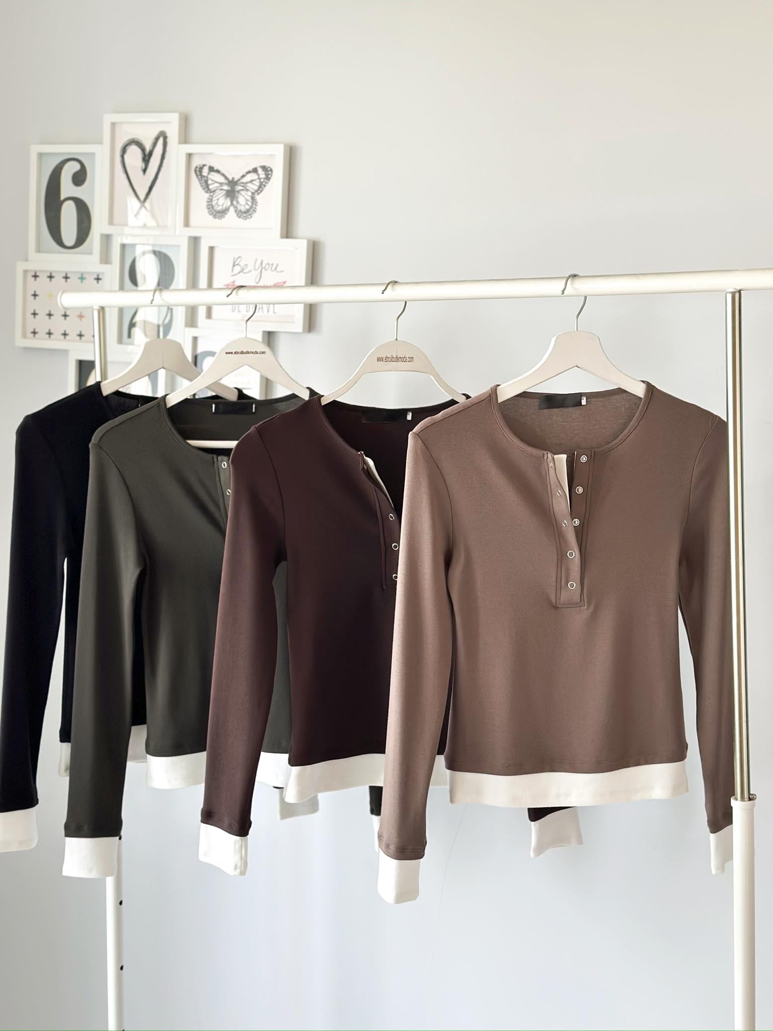 GARNİLİ ÇITÇITLI MODAL BLUZ